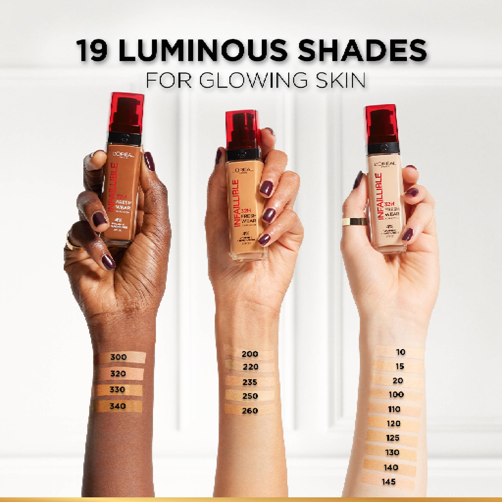 Makeup Infaillible 32H Freshwear Longwear Liquid Foundation, Vitamin C, SPF25