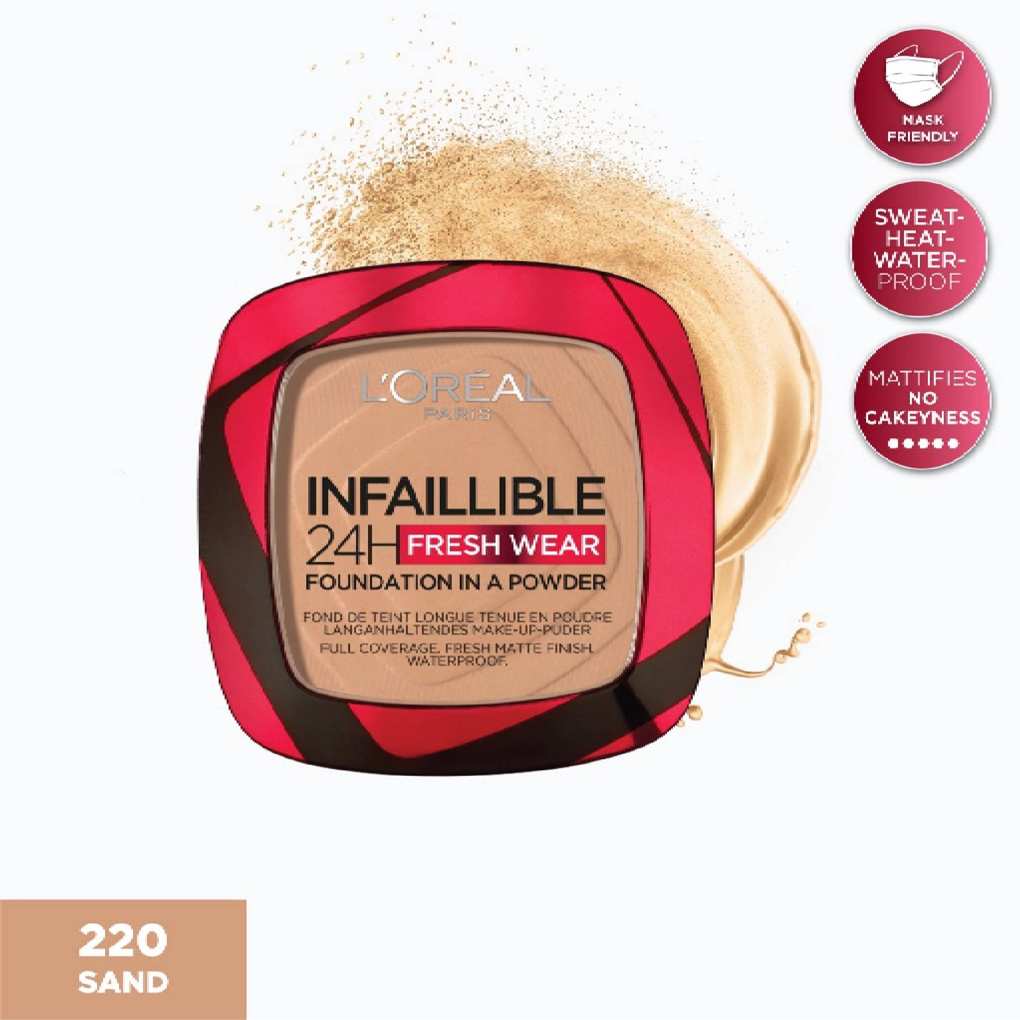 Infallible Fresh Wear Foundation in a Powder, Up to 24H Wear