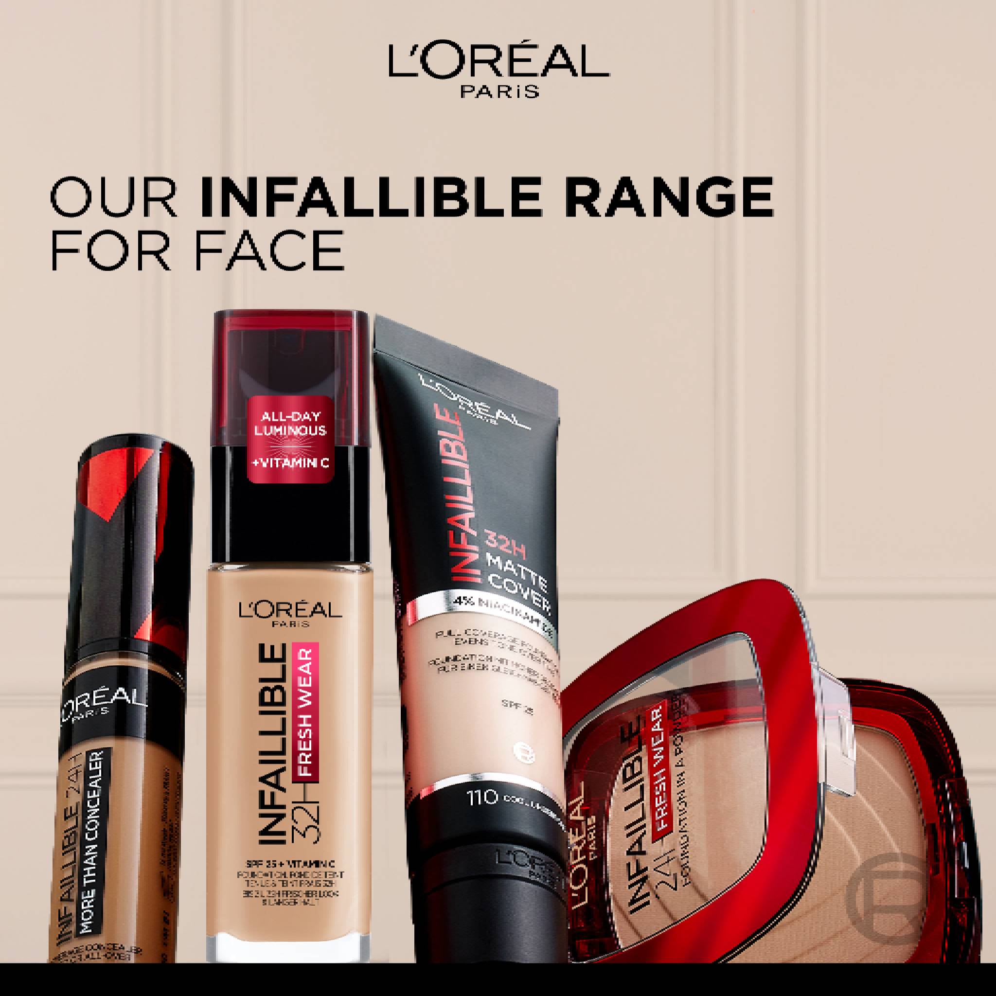 Infallible Fresh Wear Foundation in a Powder, Up to 24H Wear