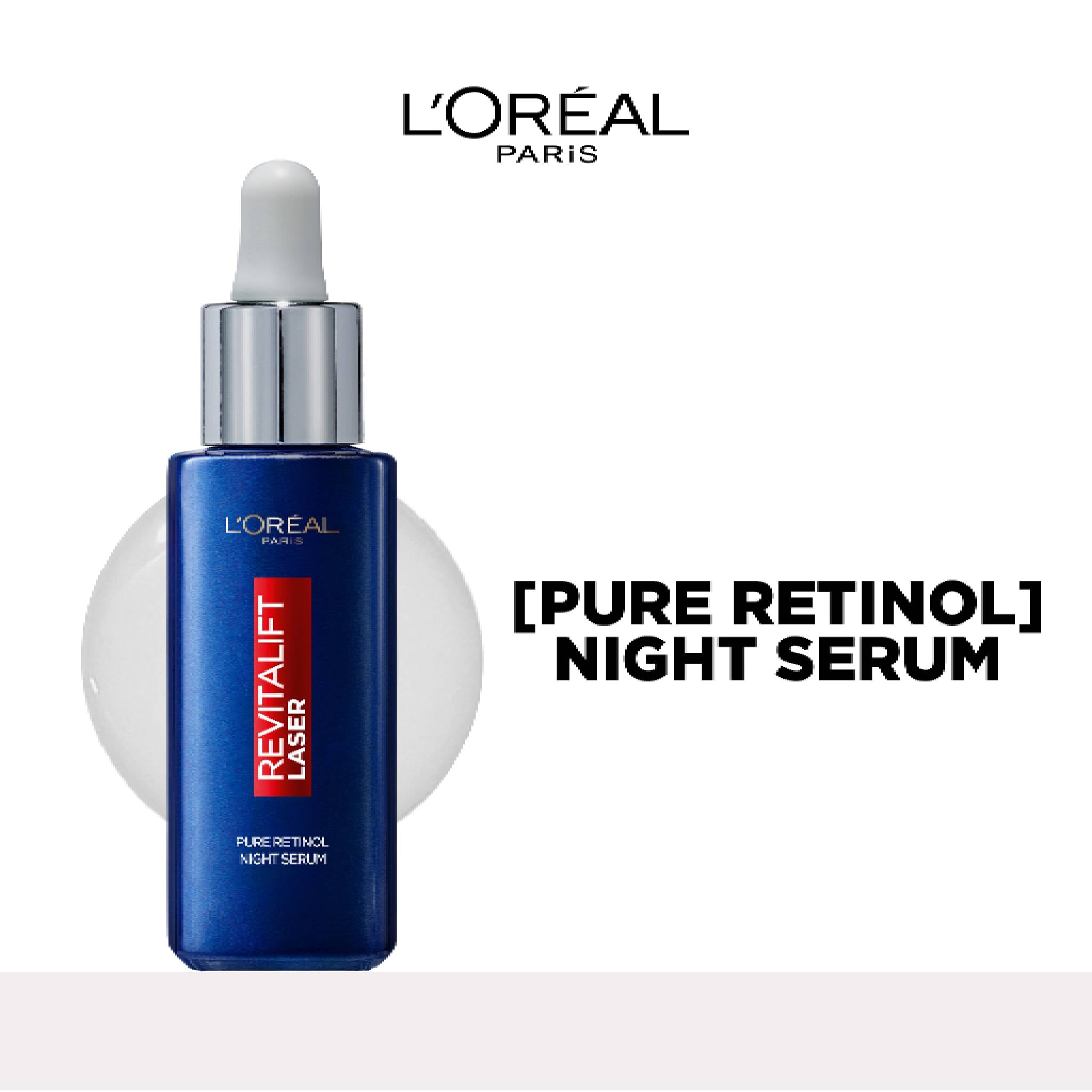 Revitalift Retinol Night Serum For Face, With 0.2% Pure Retinol, Moisturizes Skin and Eliminates Deep Wrinkles, For All Skin Types