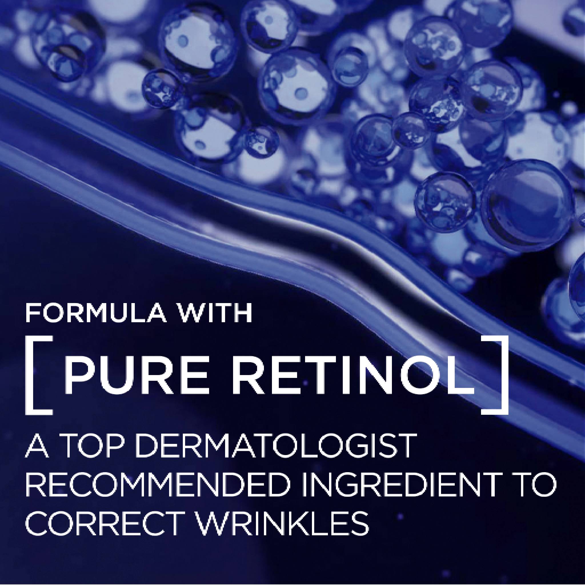 Revitalift Retinol Night Serum For Face, With 0.2% Pure Retinol, Moisturizes Skin and Eliminates Deep Wrinkles, For All Skin Types
