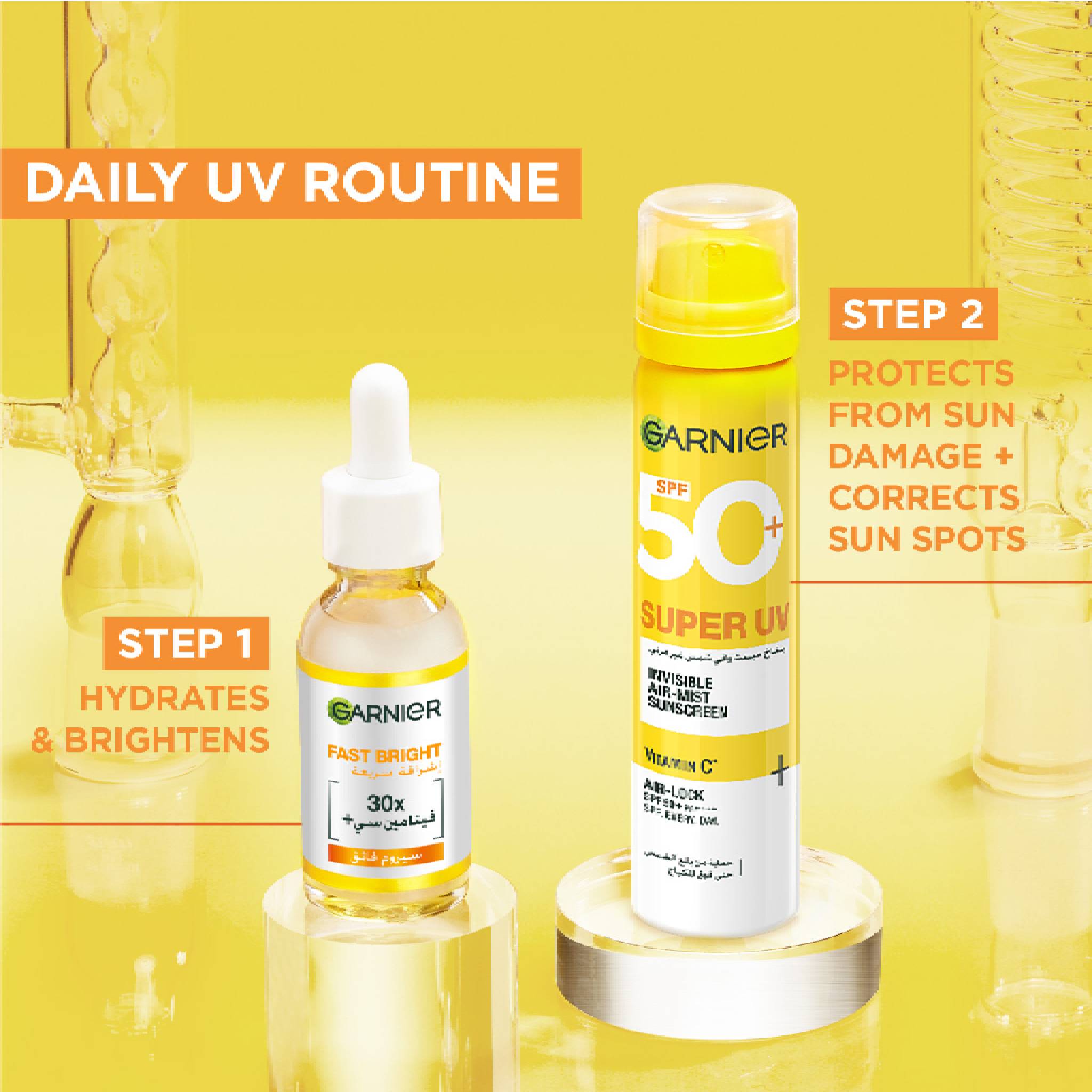 Super UV Invisible Air Mist Face & Body Sunscreen - To Correct And Protect Your Skin With SPF 50+