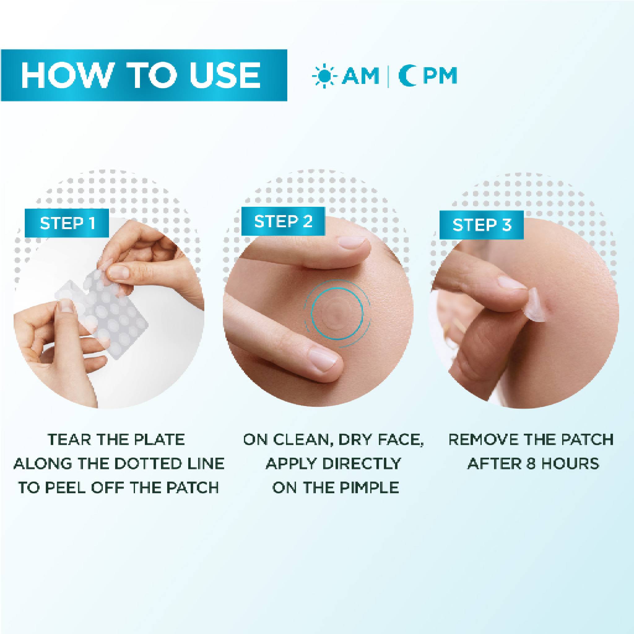 Skin Active Fast Clear Invisible Pimple Patch 8 Hours Hydrocolloid