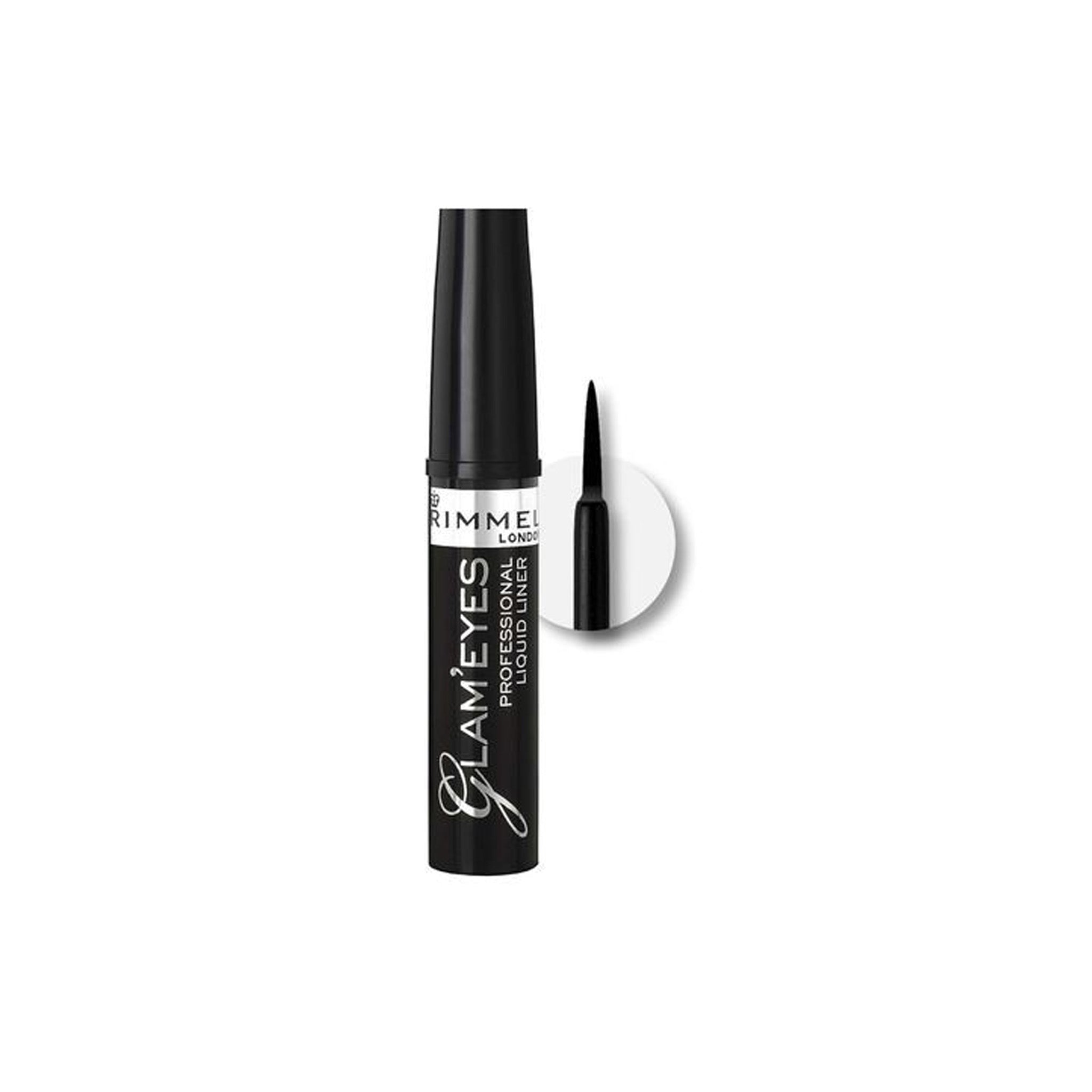 Rimmel London Glam'Eyes Professional Liquid Eyeliner 001 Black Glamour Lebanon