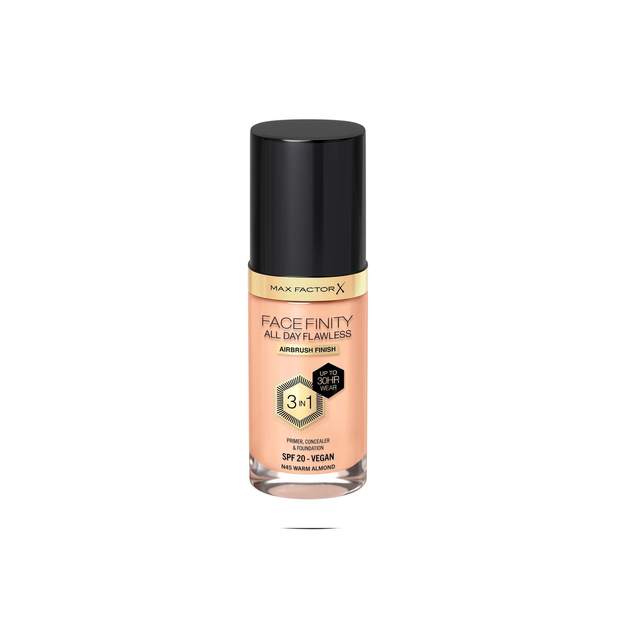 Facefinity All Day Flawless Vegan 3 in 1 Foundation