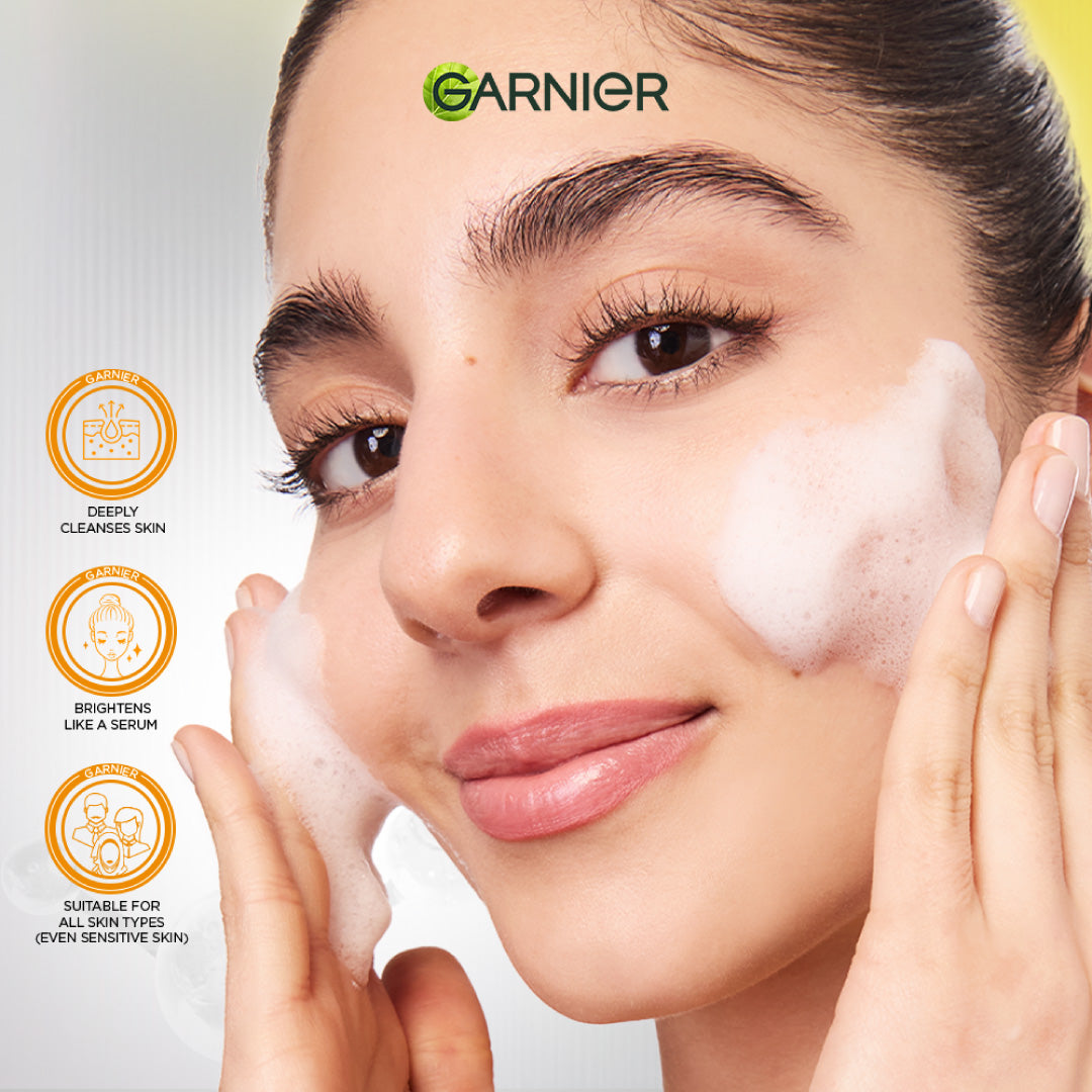 Fast Bright Serum Cleanser - Dual Action Foam Cleanser - Brightens in 1 Wash - For All Skin Types, Even Sensitive Skin