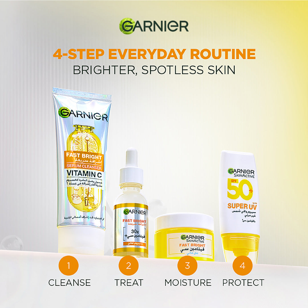 Fast Bright Serum Cleanser - Dual Action Foam Cleanser - Brightens in 1 Wash - For All Skin Types, Even Sensitive Skin