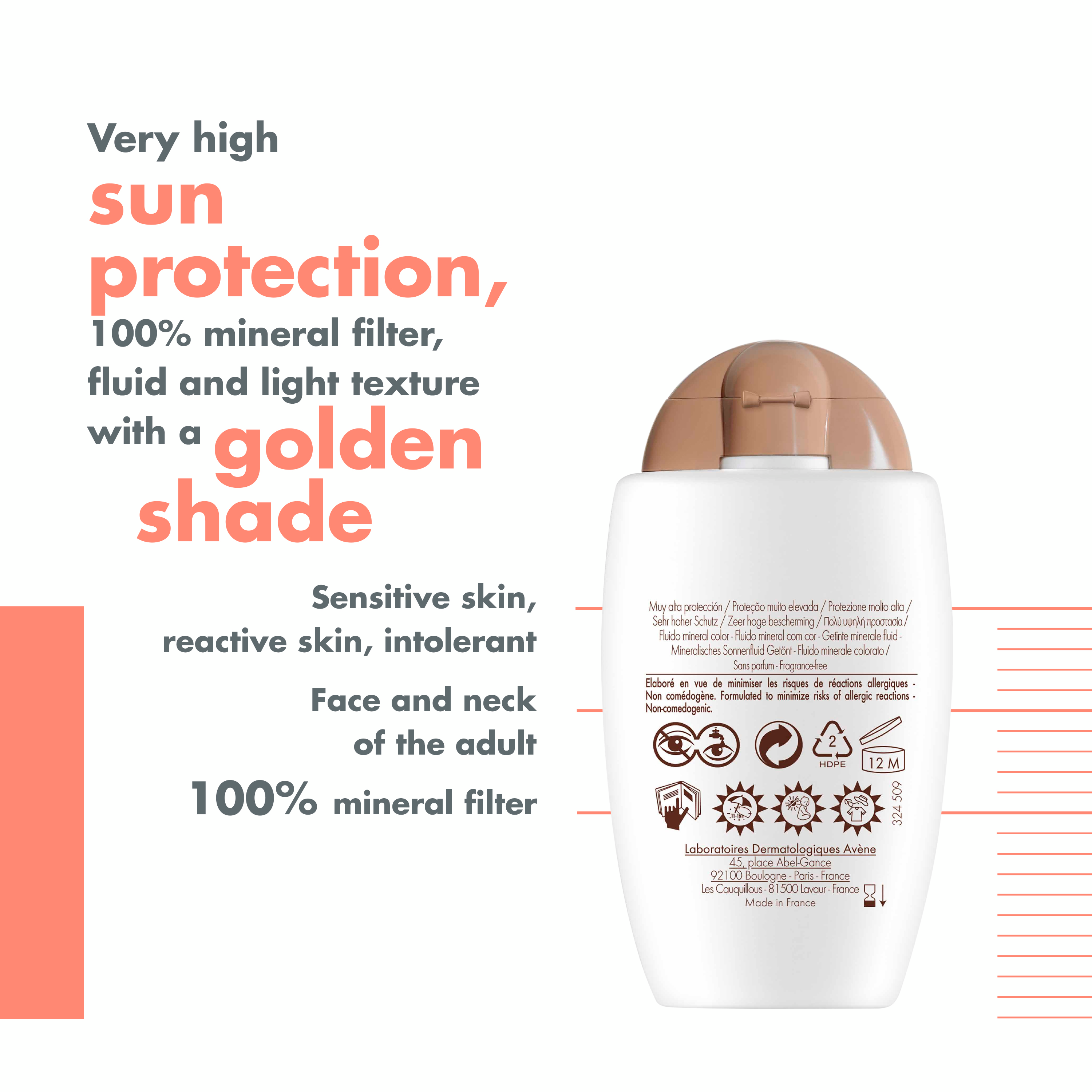 Mineral Sunscreen Fluid Tinted SPF 50+