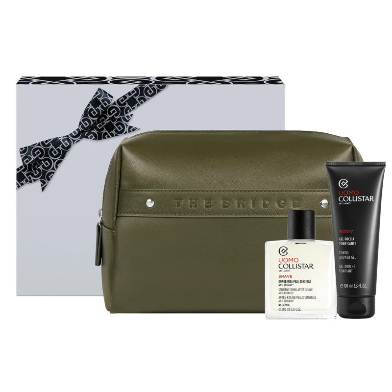 Uomo Gift Set Aftershave for Sensitive Skin and Toning Shower Gel