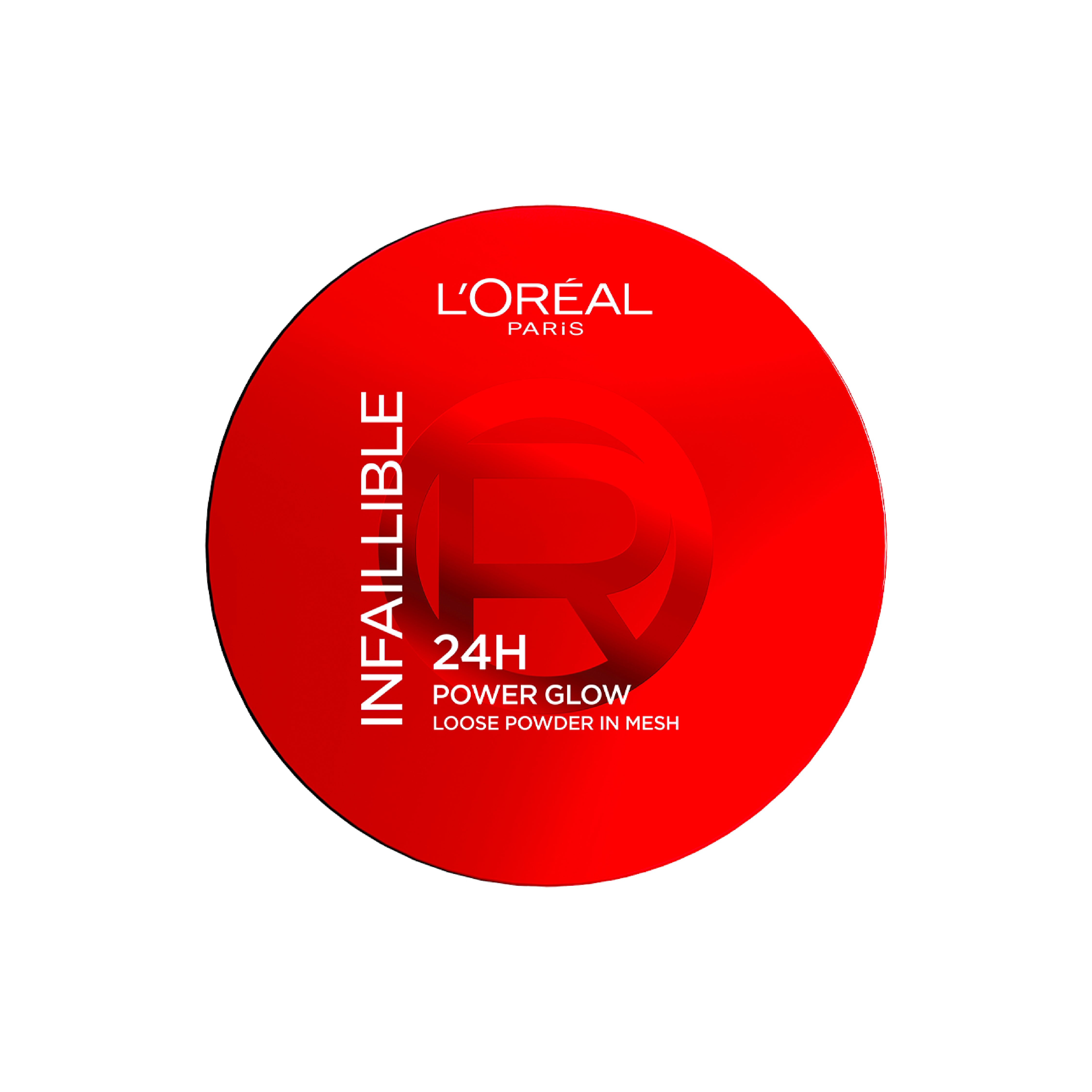 Infaillible 24H Power Glow Loose Powder in Mesh, Pore Blurring, Radiant Glow, and Hydrating Formula