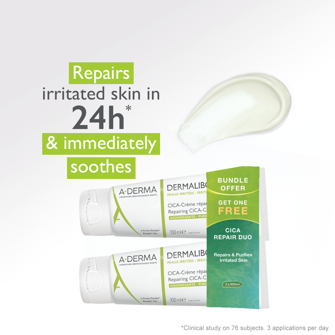 Buy One Get One A-Derma Dermalibour Cicapurfying repair cream 100ml