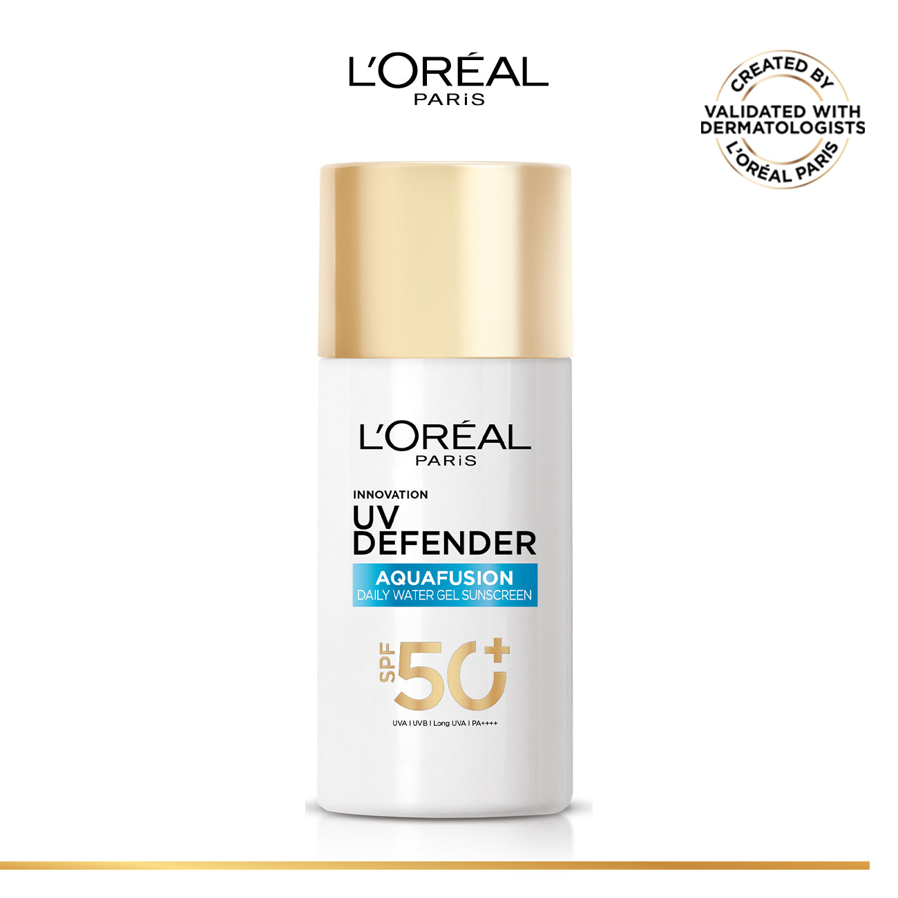 UV Defender, Aquafusion Daily Water Gel Sunscreen, SPF50+ PA++++