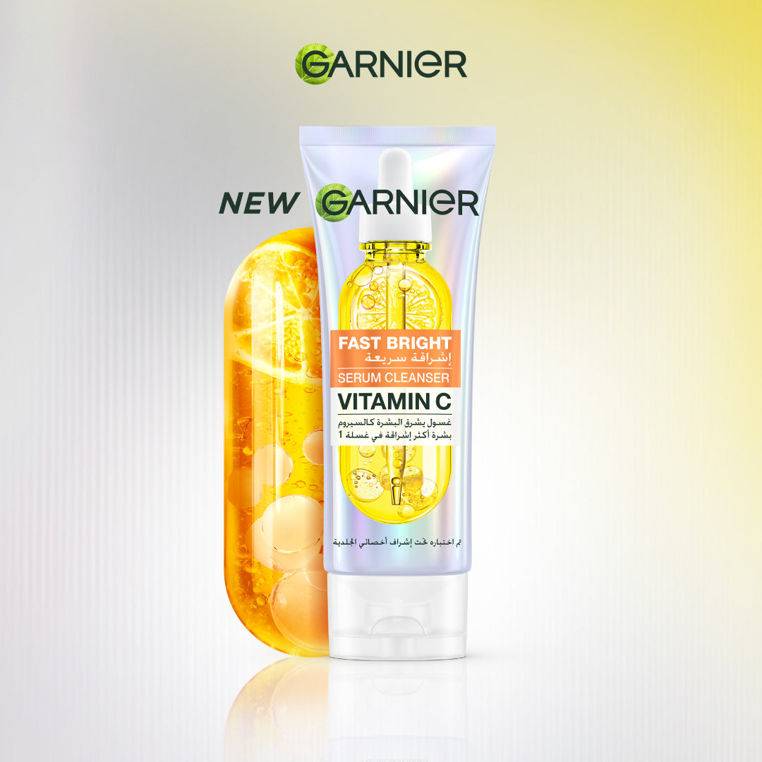 Fast Bright Serum Cleanser - Dual Action Foam Cleanser - Brightens in 1 Wash - For All Skin Types, Even Sensitive Skin