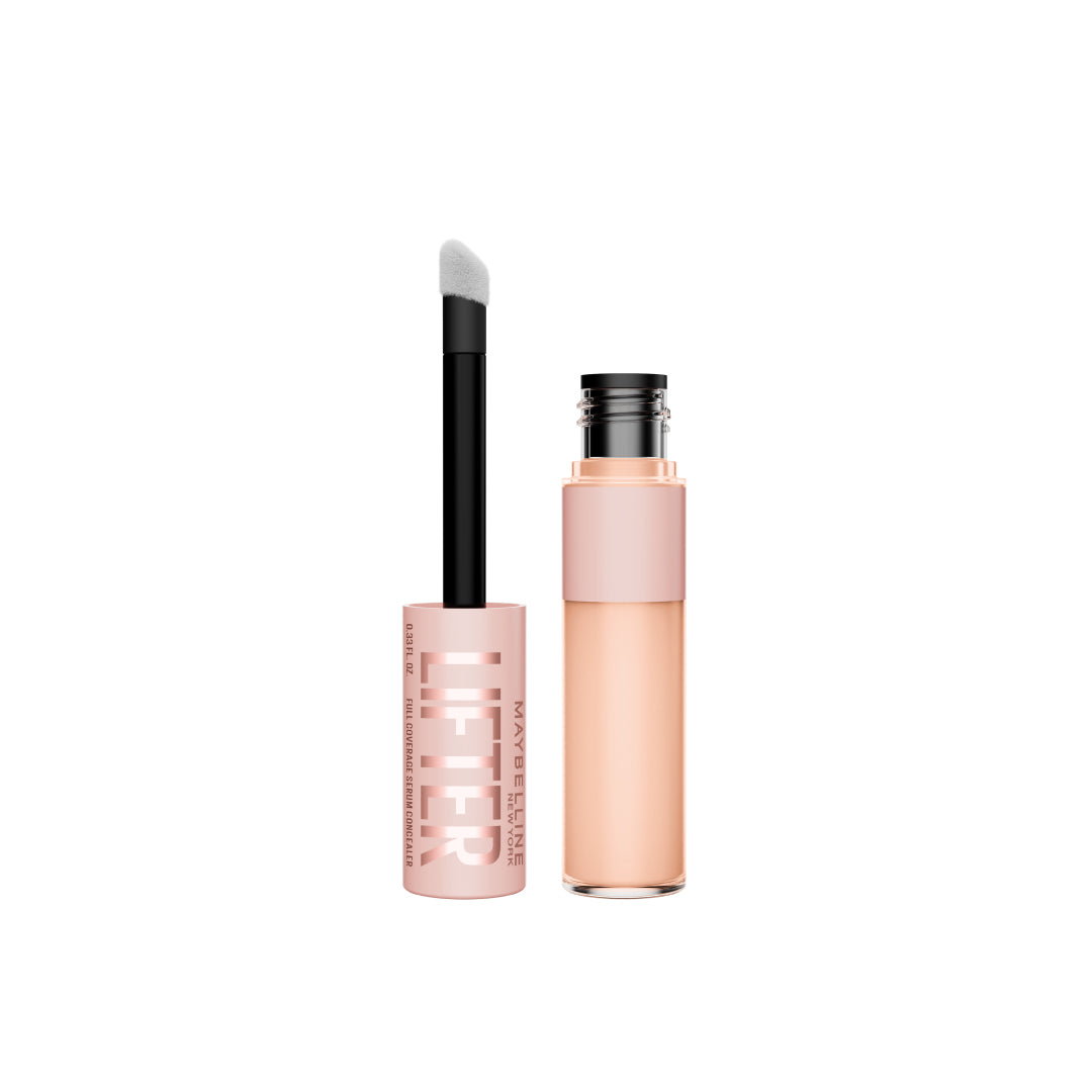 Lifter Serum Concealer, Full Coverage, Includes 2% Peptides + Caffeine to Hydrate & Brighten Under Eyes