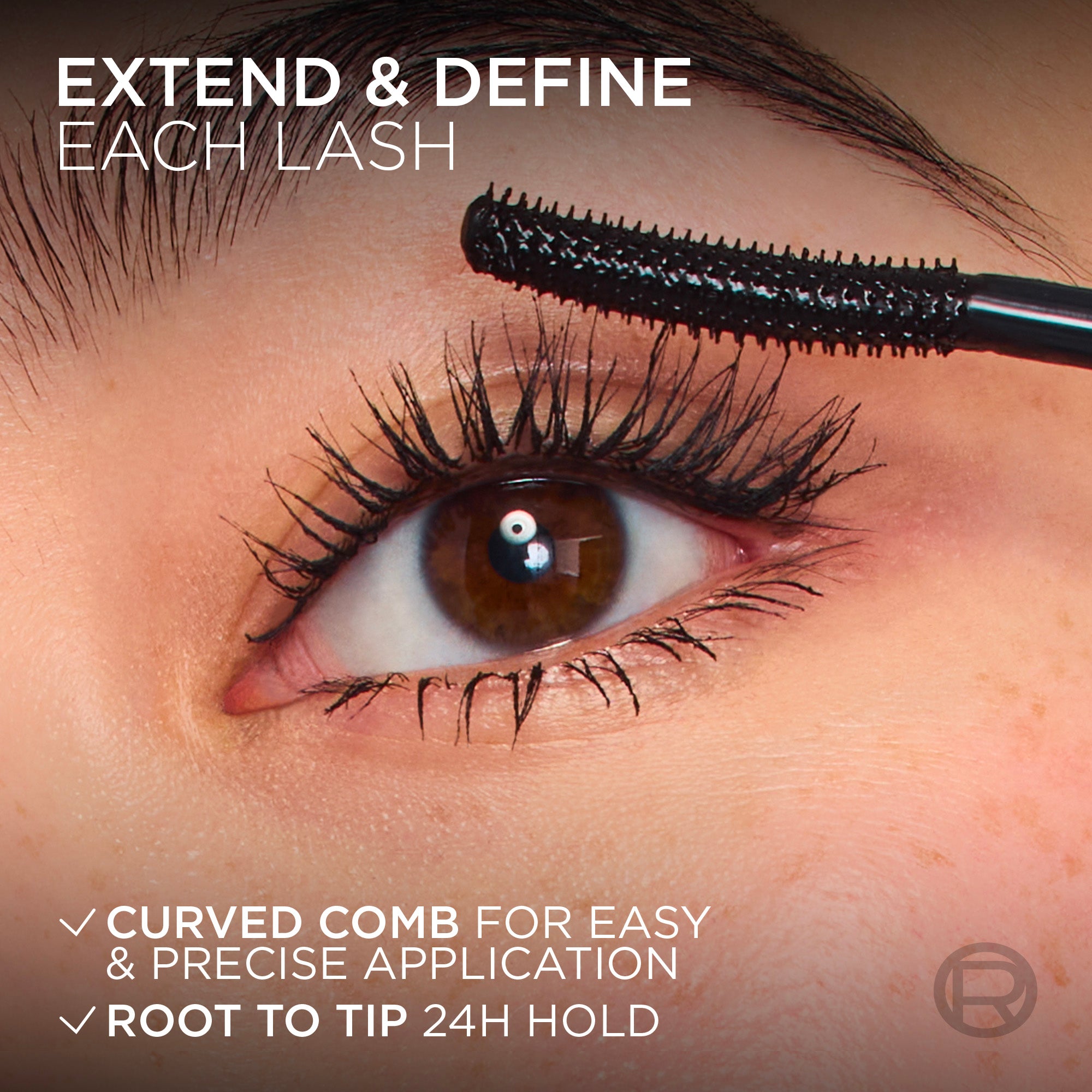 L’Oréal Paris Telescopic Extensionist Mascara for 24H Long-Lasting Curl, Volume, and Exceptional Lengthening Eyelashes with Eyelash-Extension Effect