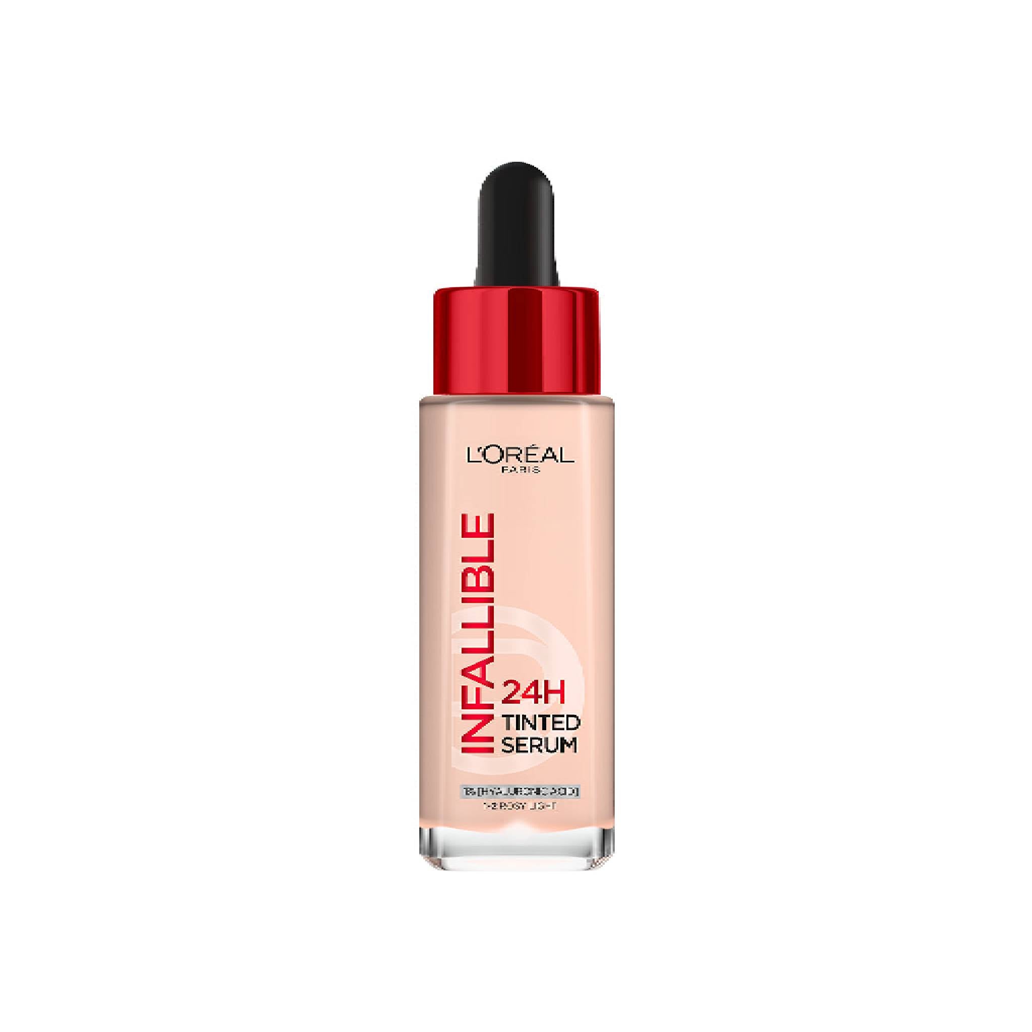 24H Tinted Serum with 1% Hyaluronic Acid for Radiant Hydrated Skin, Light to Medium Coverage
