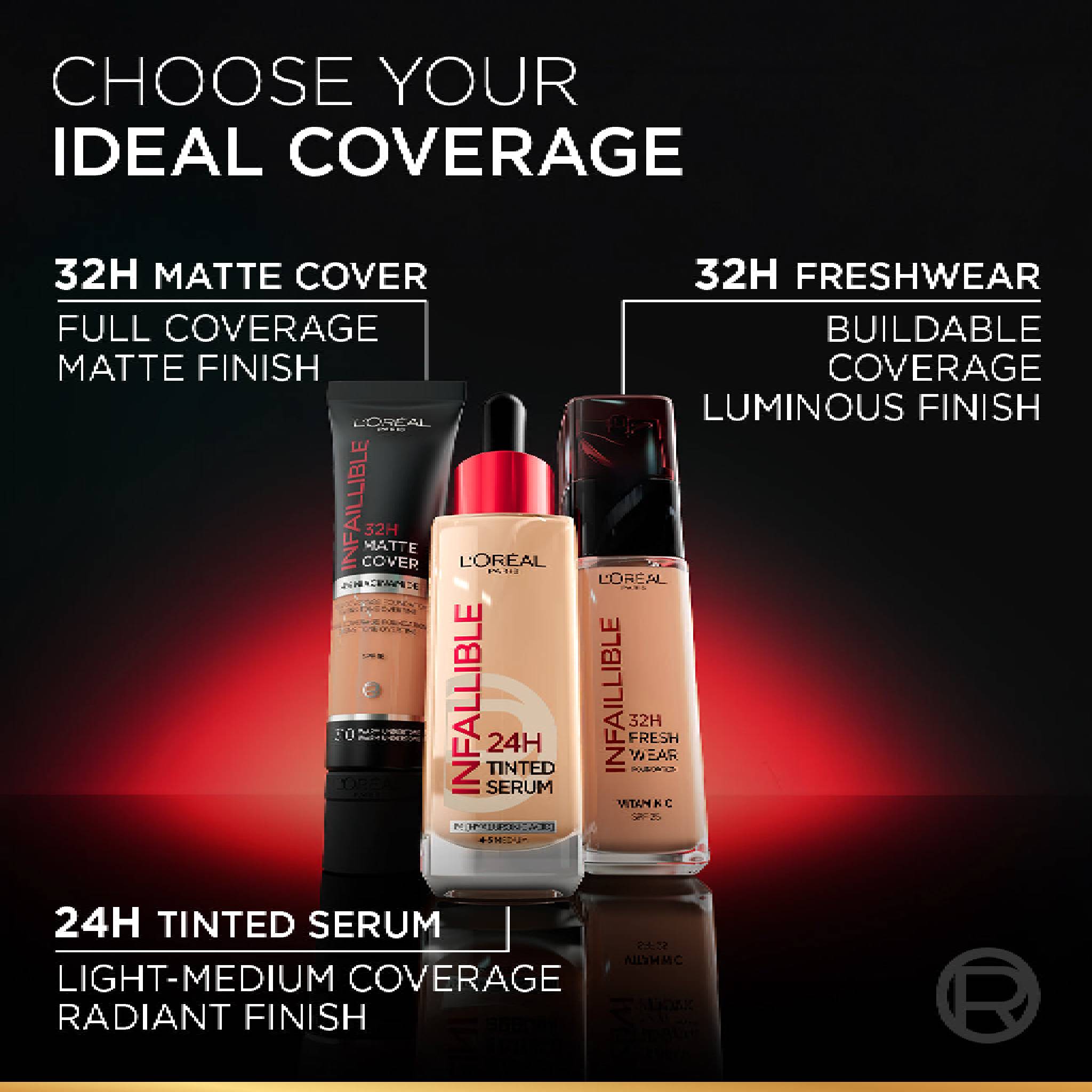 24H Tinted Serum with 1% Hyaluronic Acid for Radiant Hydrated Skin, Light to Medium Coverage