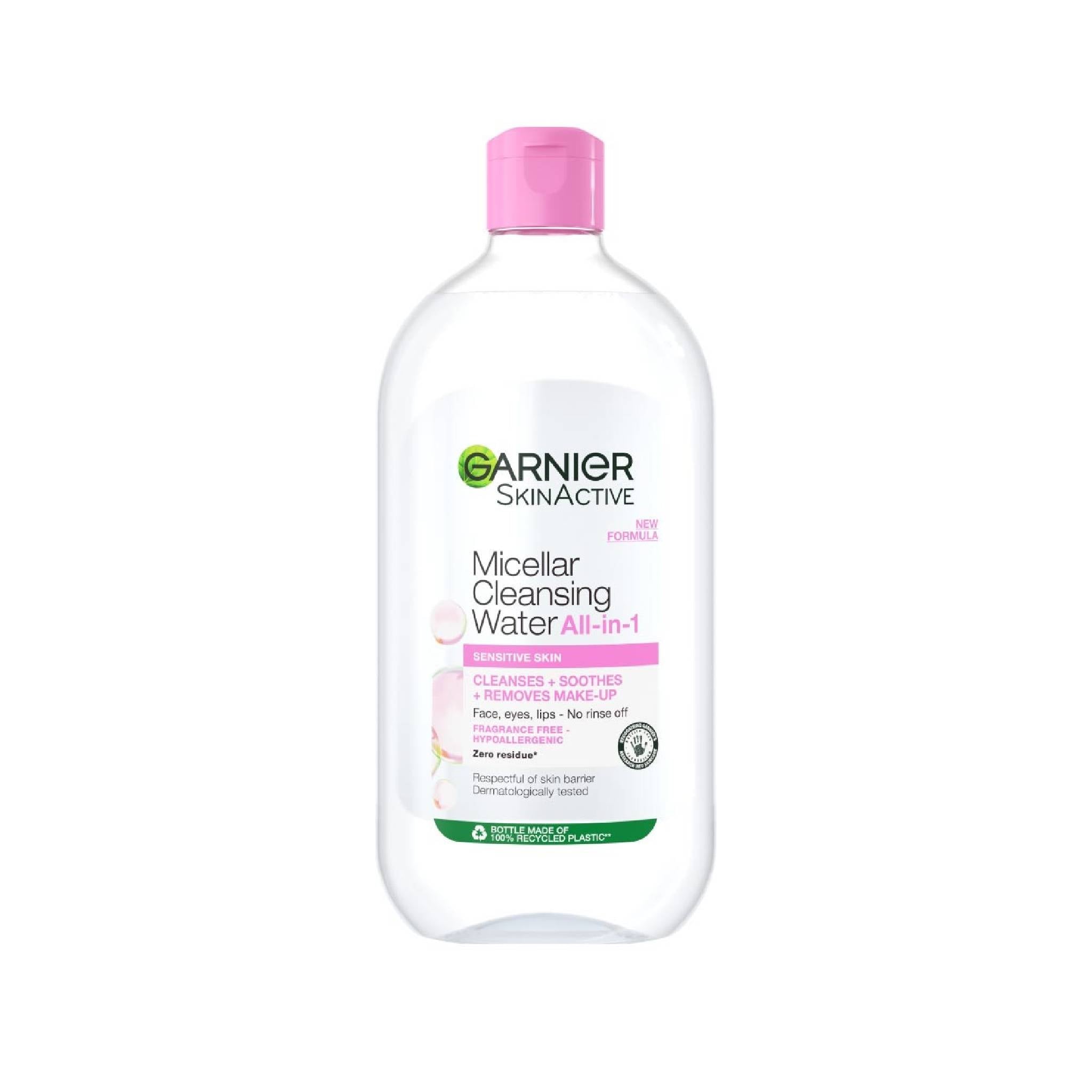 Micellar Water Facial Cleanser and Makeup Remover Pink for Sensitive Skin