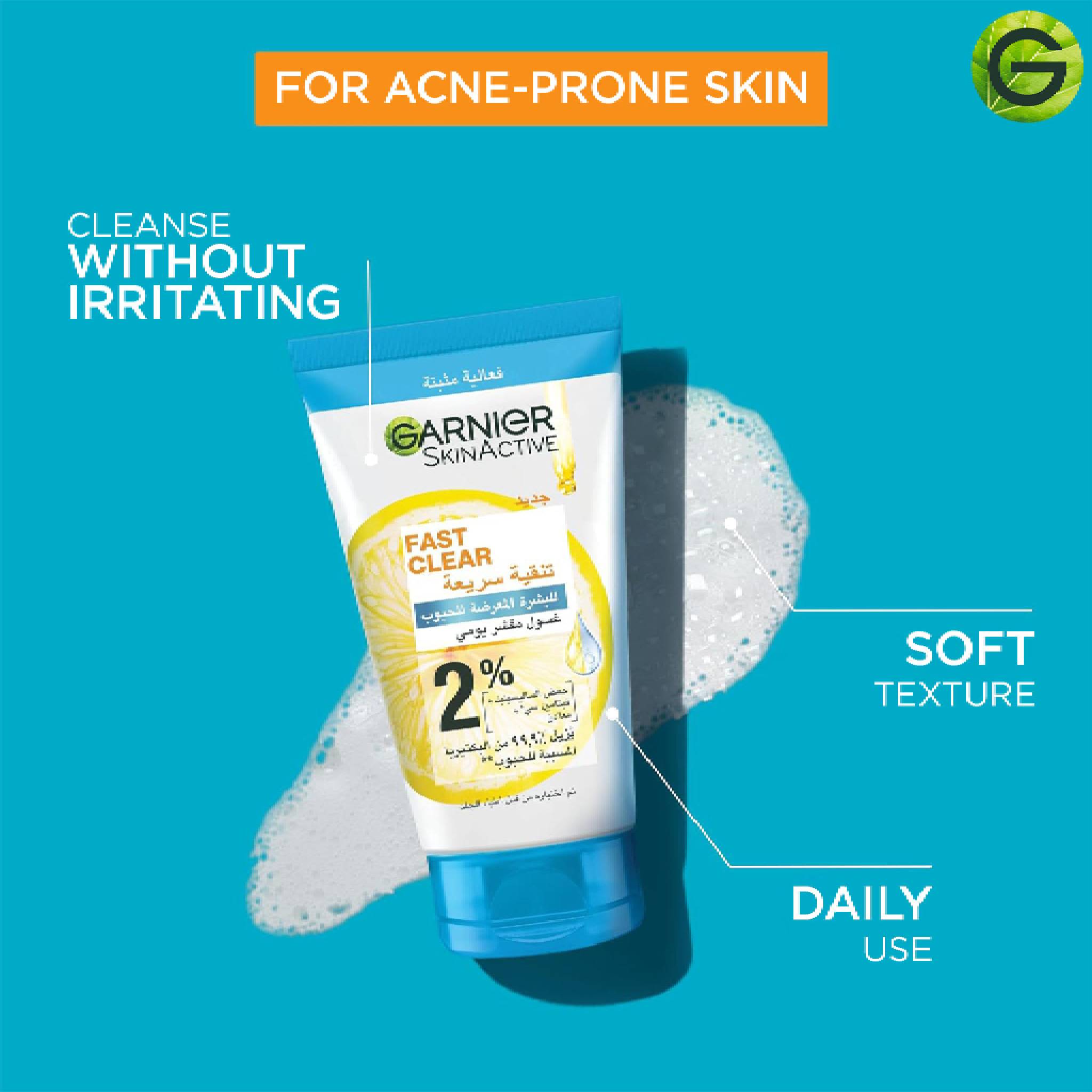 Fast Clear [2%] Salicylic Acid & Vitamin C - 3-in-1 Anti-Acne Exfoliating Wash