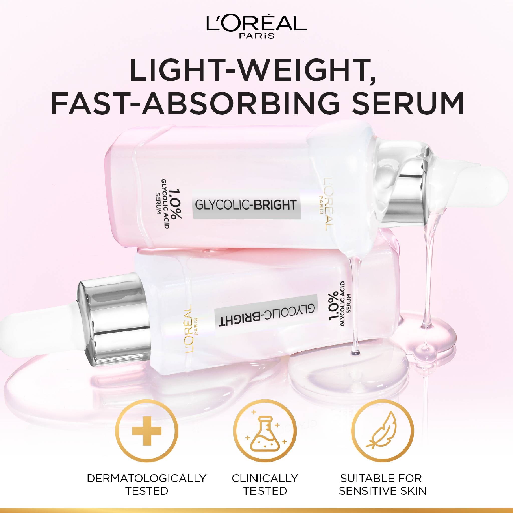 Glycolic Bright Serum with 8% [Melasyl ™ + Glycolic Acid + Niacinamide]