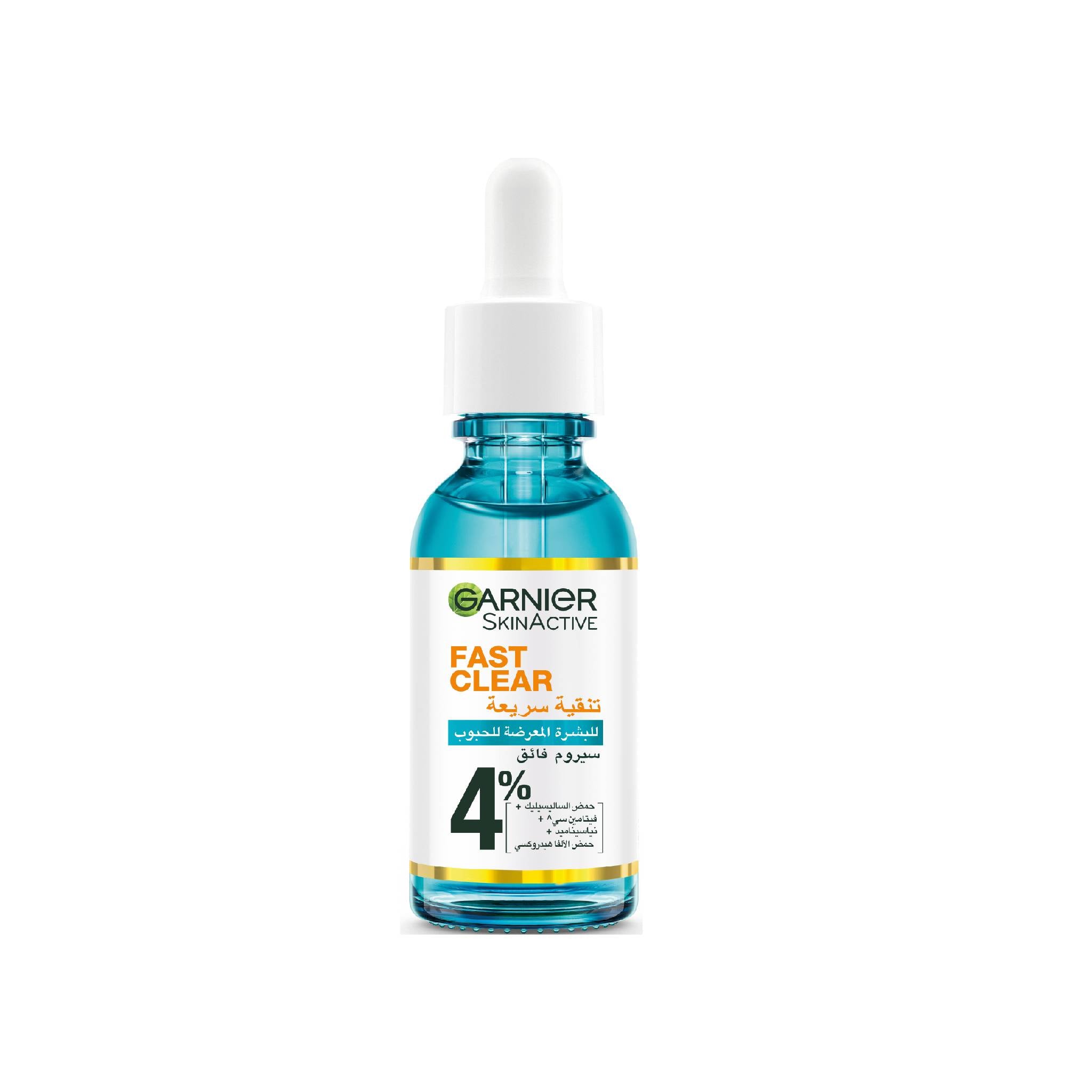 Fast Clear 4% Salicylic Acid, Vitamin C, Niacinamide, AHA - Anti-Acne Treatment Booster Serum