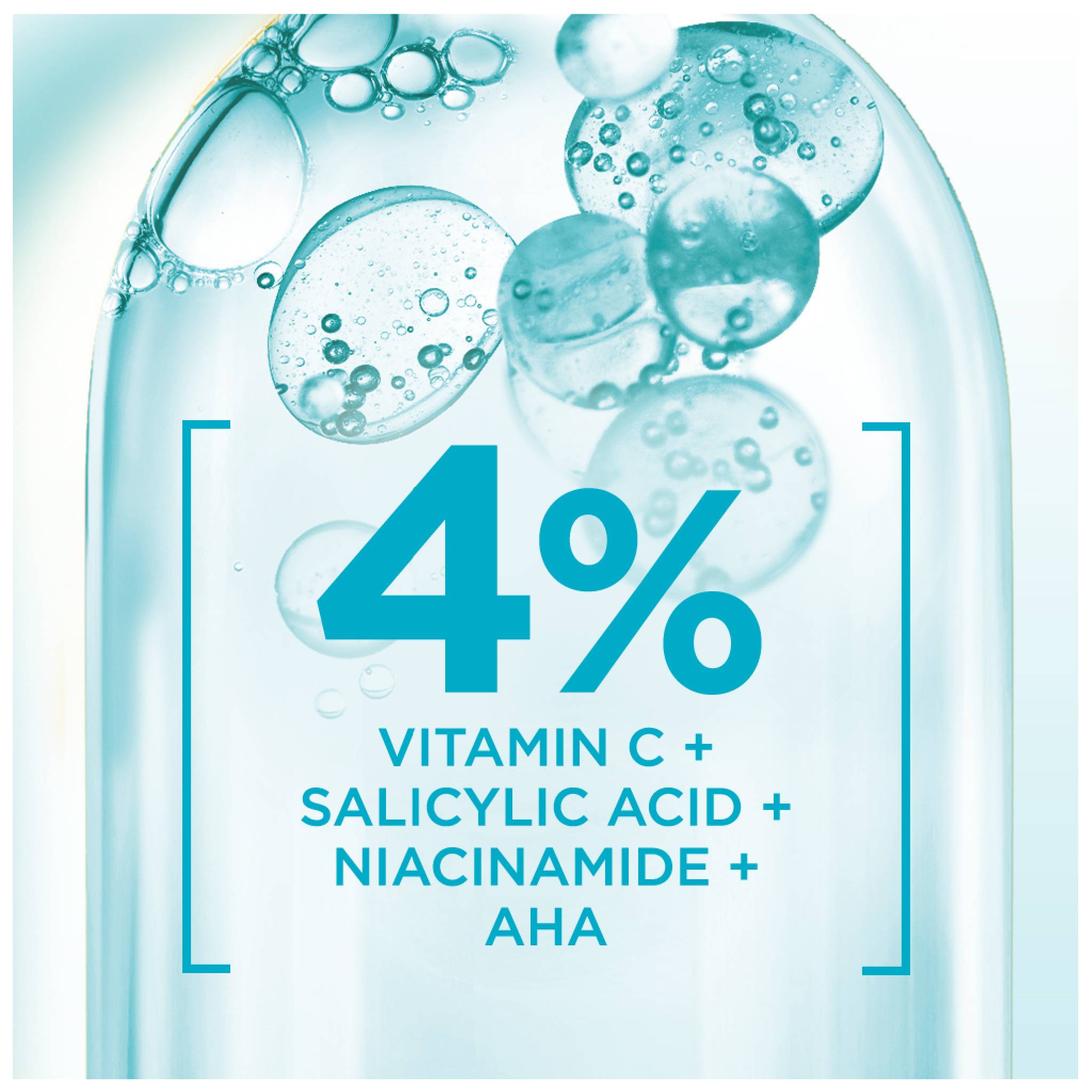 Fast Clear 4% Salicylic Acid, Vitamin C, Niacinamide, AHA - Anti-Acne Treatment Booster Serum