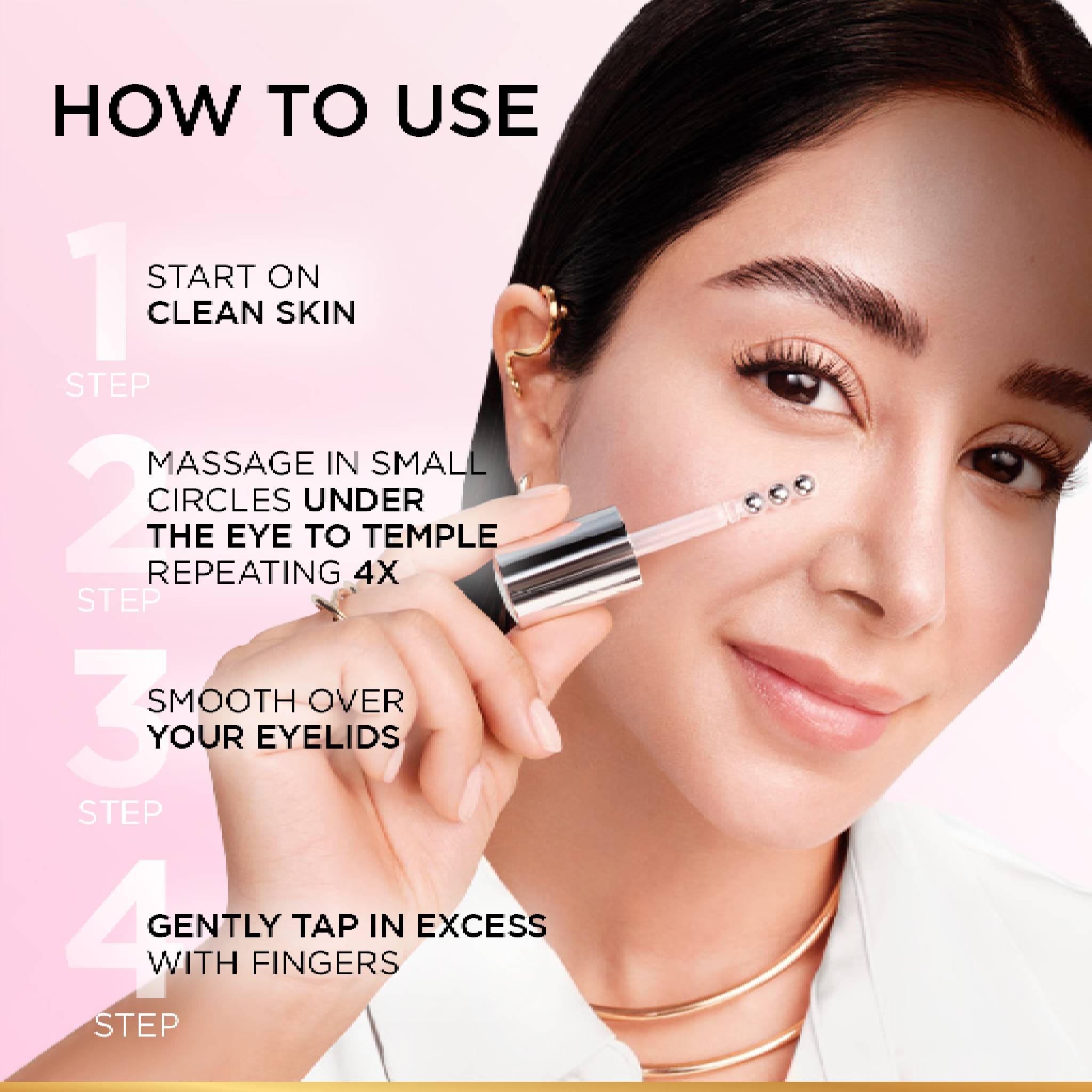 Glycolic [3% Glycolic Acid  + Vitamin CG + Niacinamide] Eye Serum For Dark ircles, Brighten Eyes