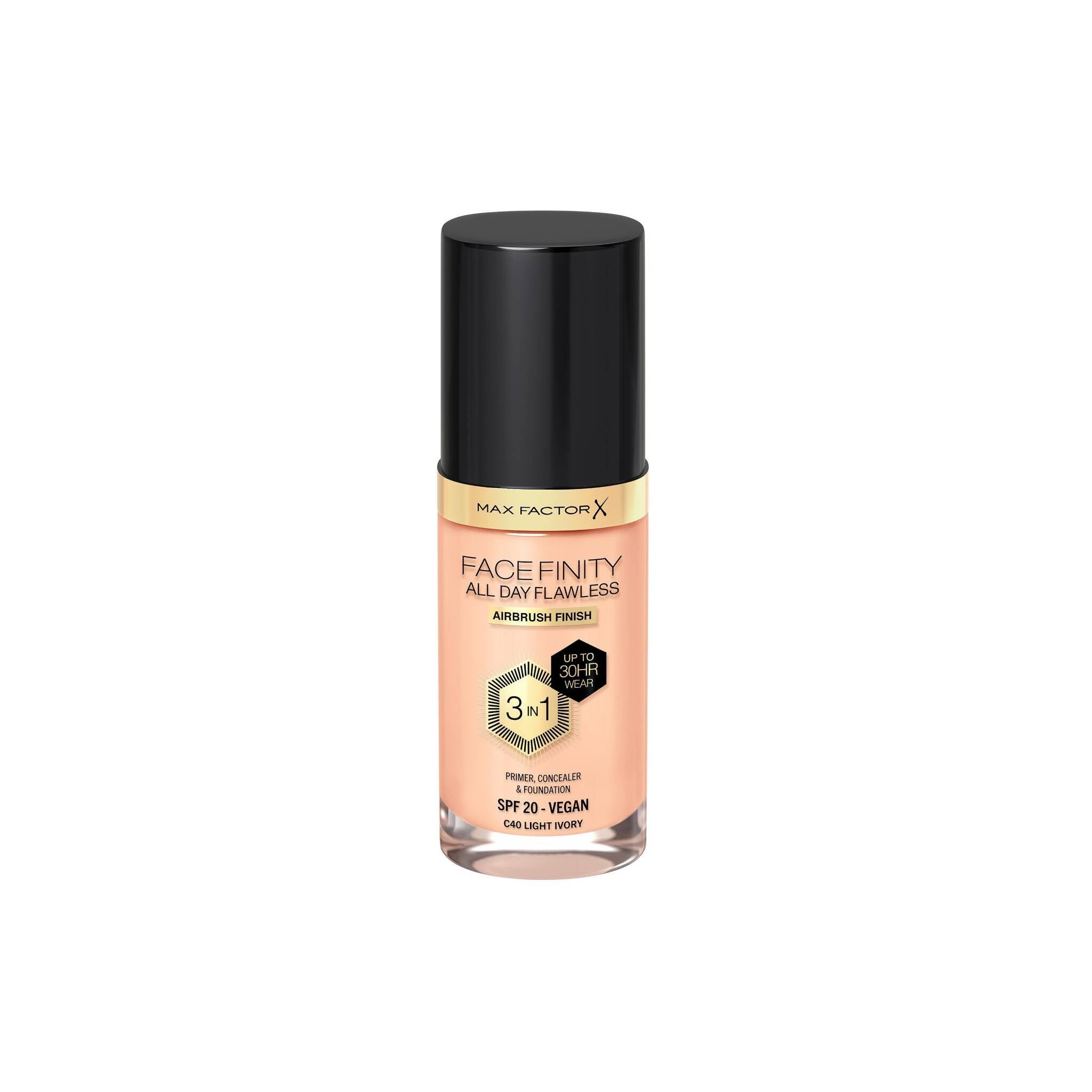 Facefinity All Day Flawless Vegan 3 in 1 Foundation