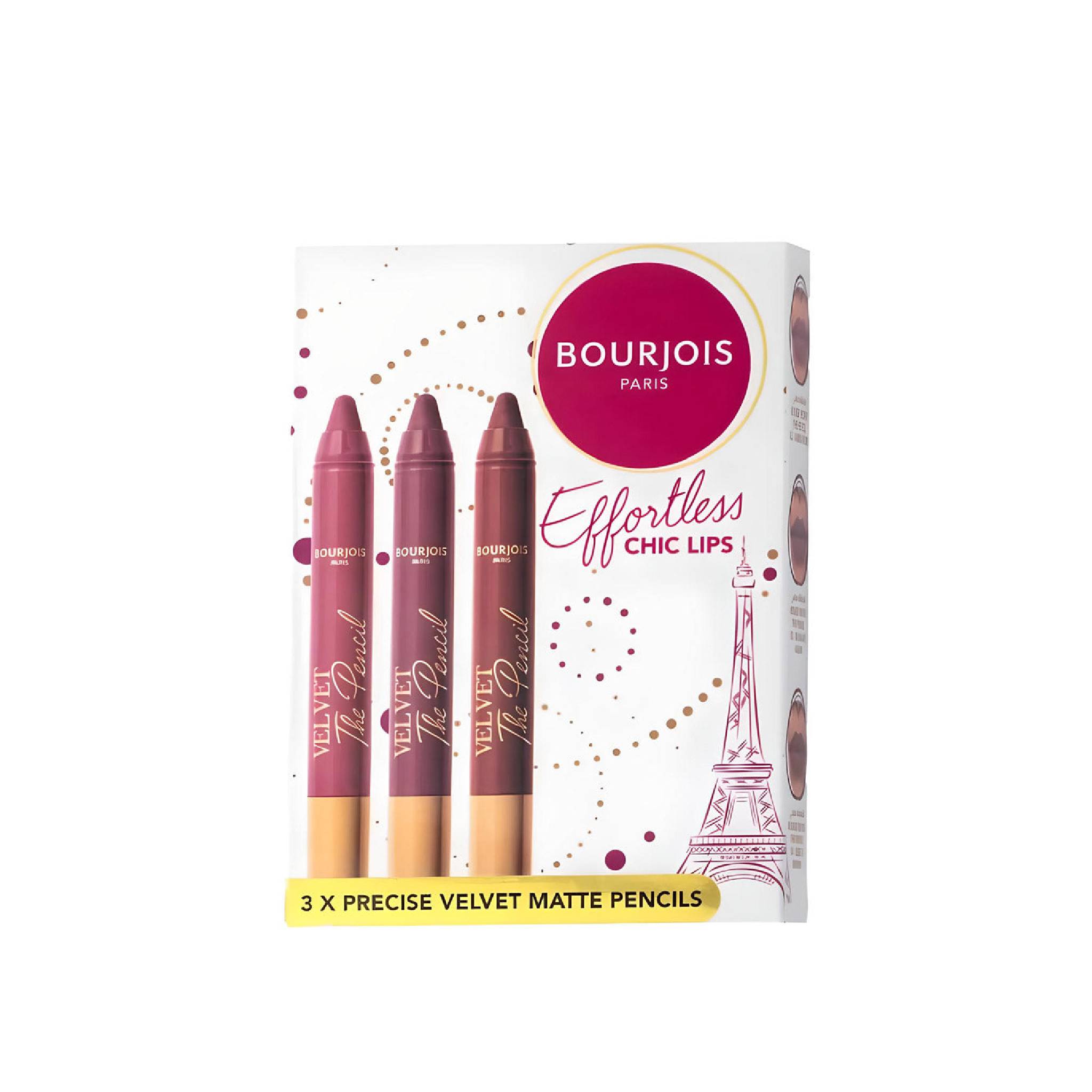 Bourjois Effortless Chic Lips Velvet Matte Pencils Kit