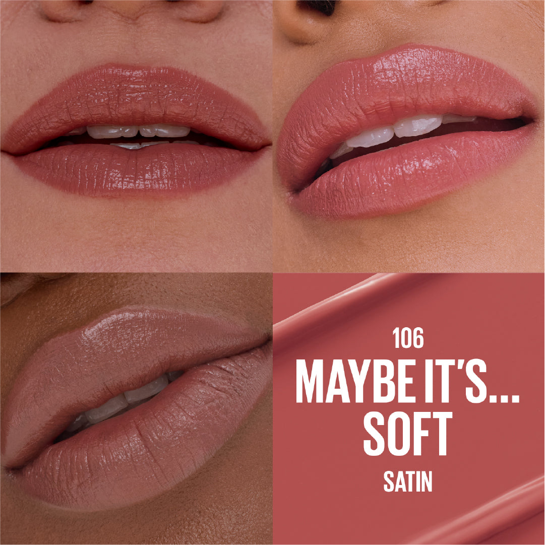 Serum Lipstick, Hydrating Lip Makeup with 8HRs of Lip Plumping Moisture with Hyaluronic Acid + Oil Blend
