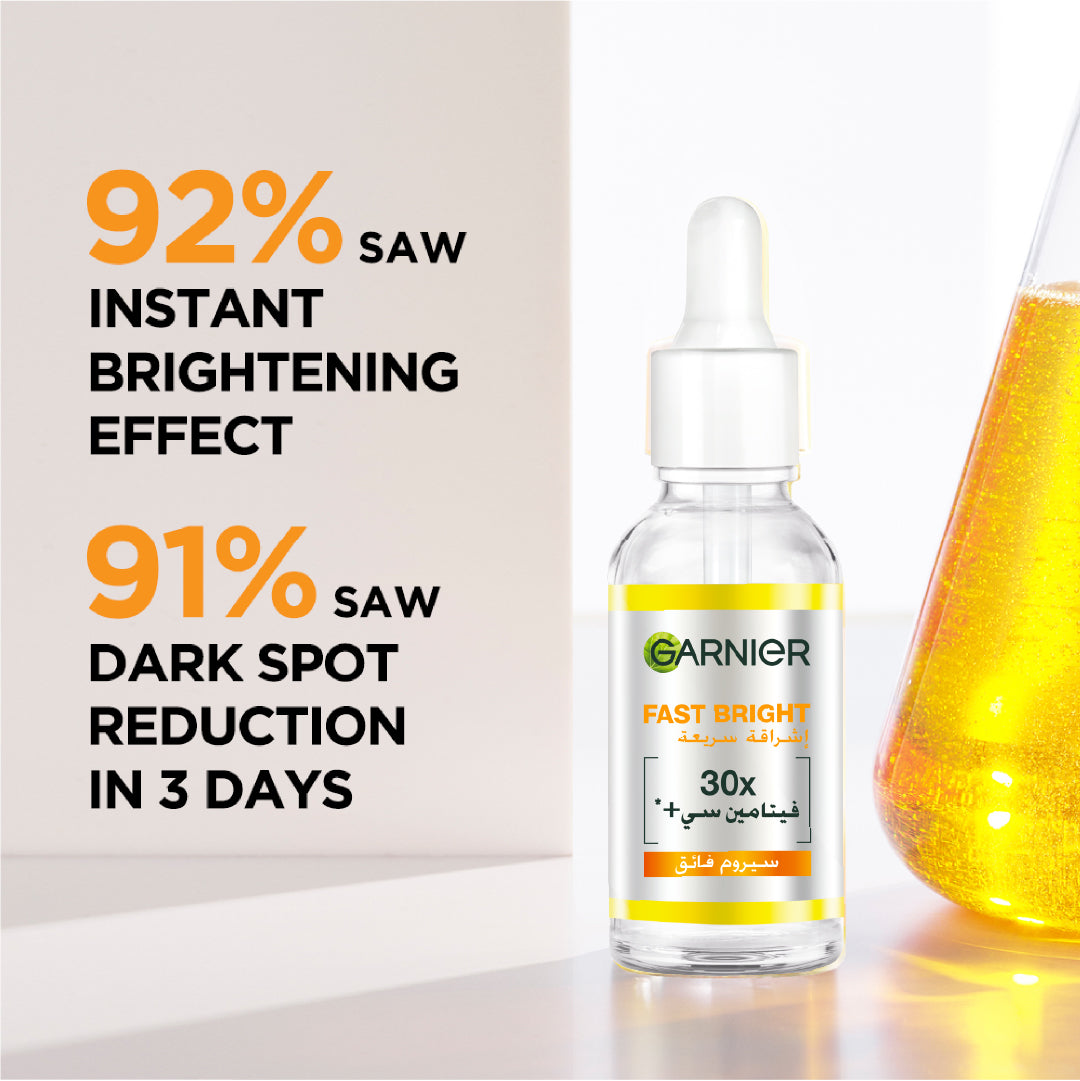 Skin Active Fast Bright Vitamin C + Niacinamide 30x Brightening Booster Day Serum