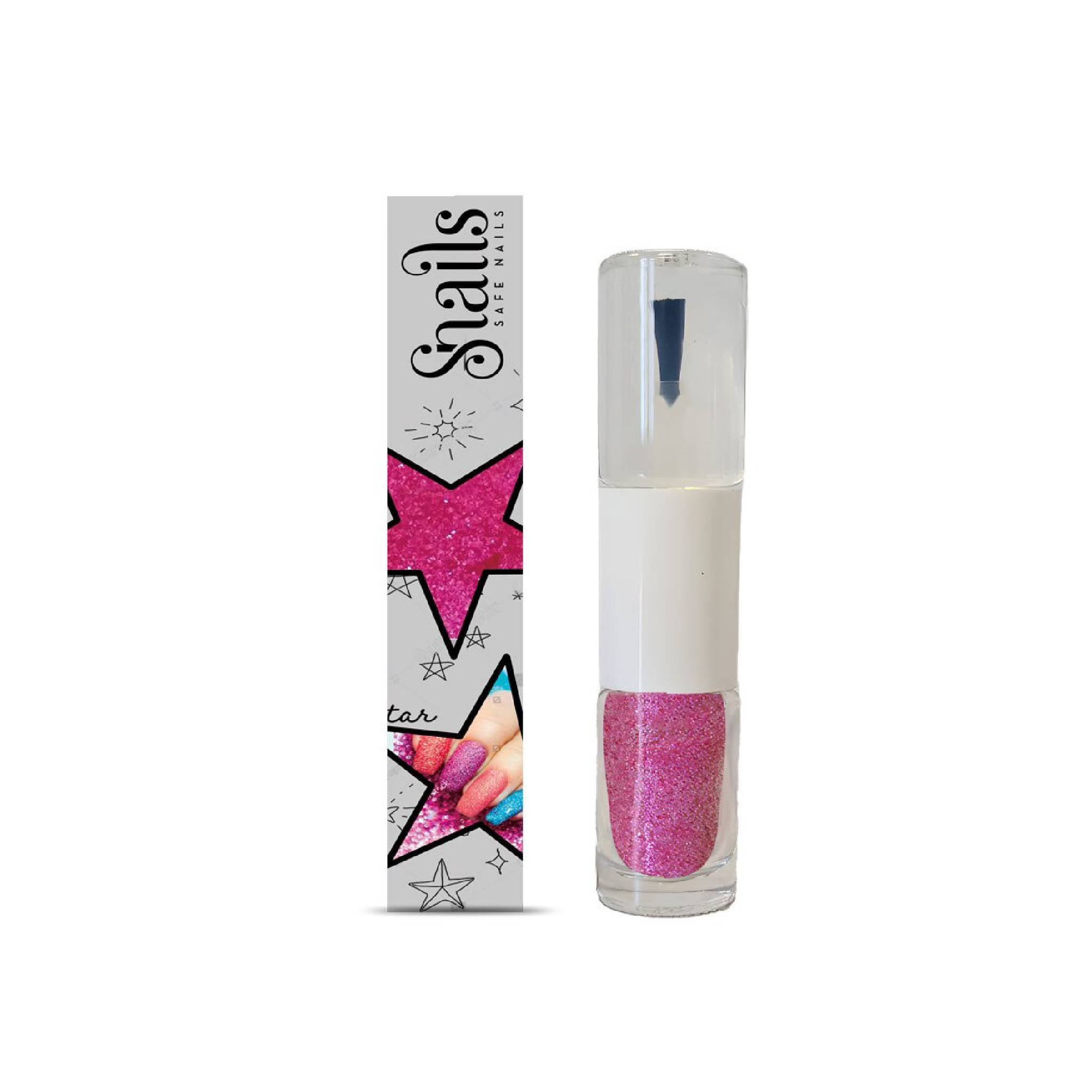 Magic Dust Pink 2-In-1 Nail Glitter With Top Coat