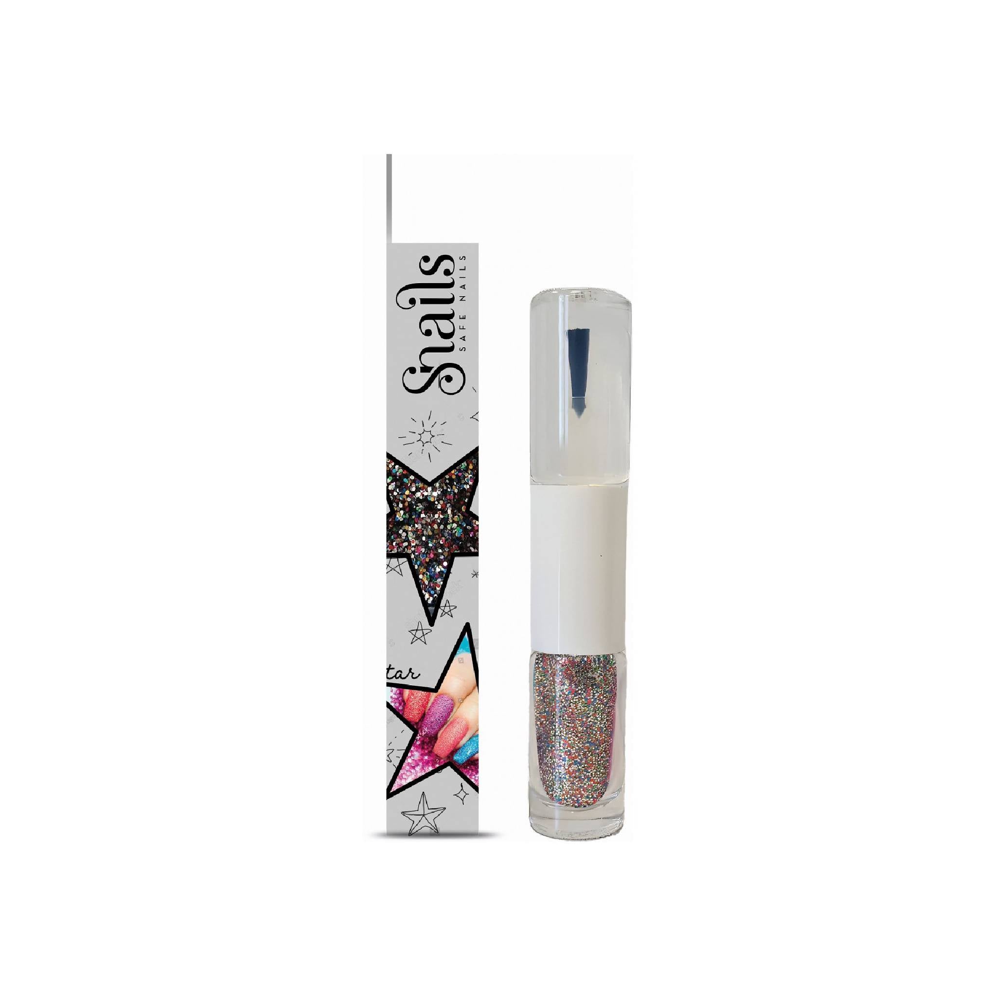 Magic Dust Multi Colour 2-In-1 Nail Glitter With Top Coat