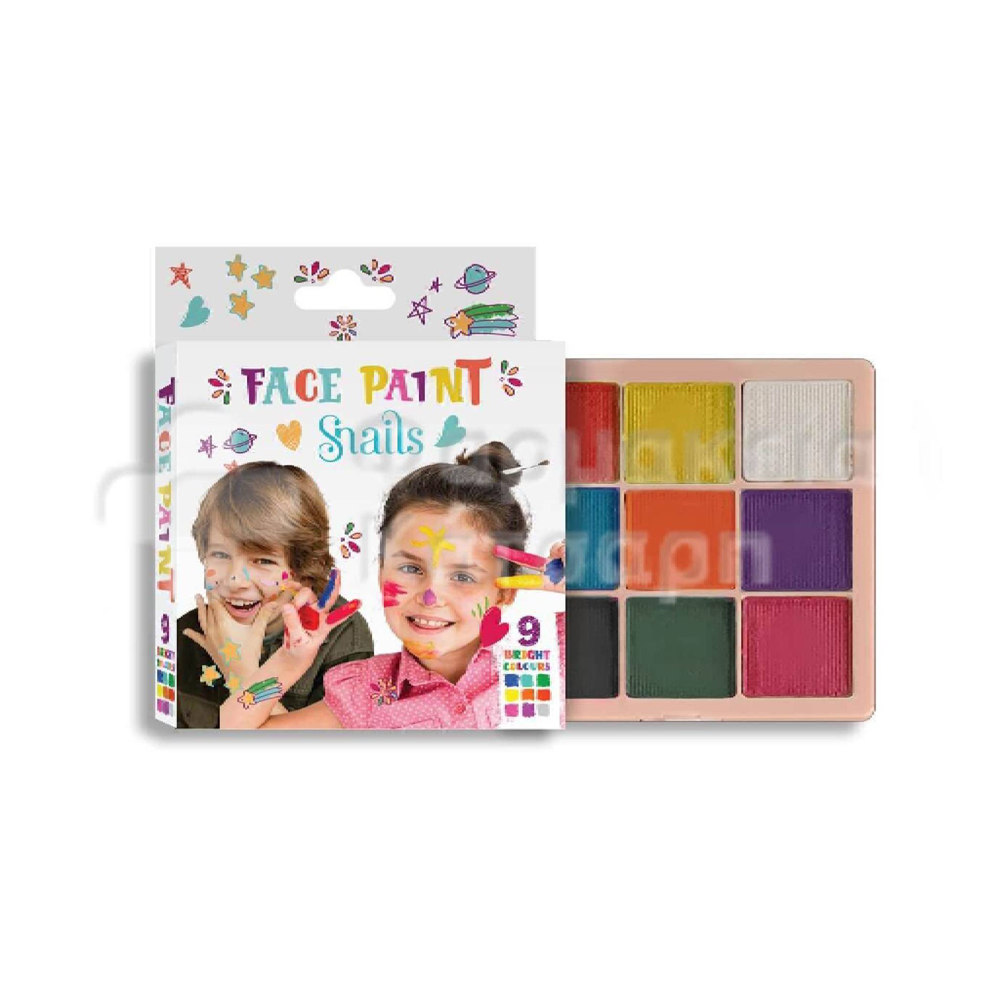 Face Paint Palette 9 Bright Colours