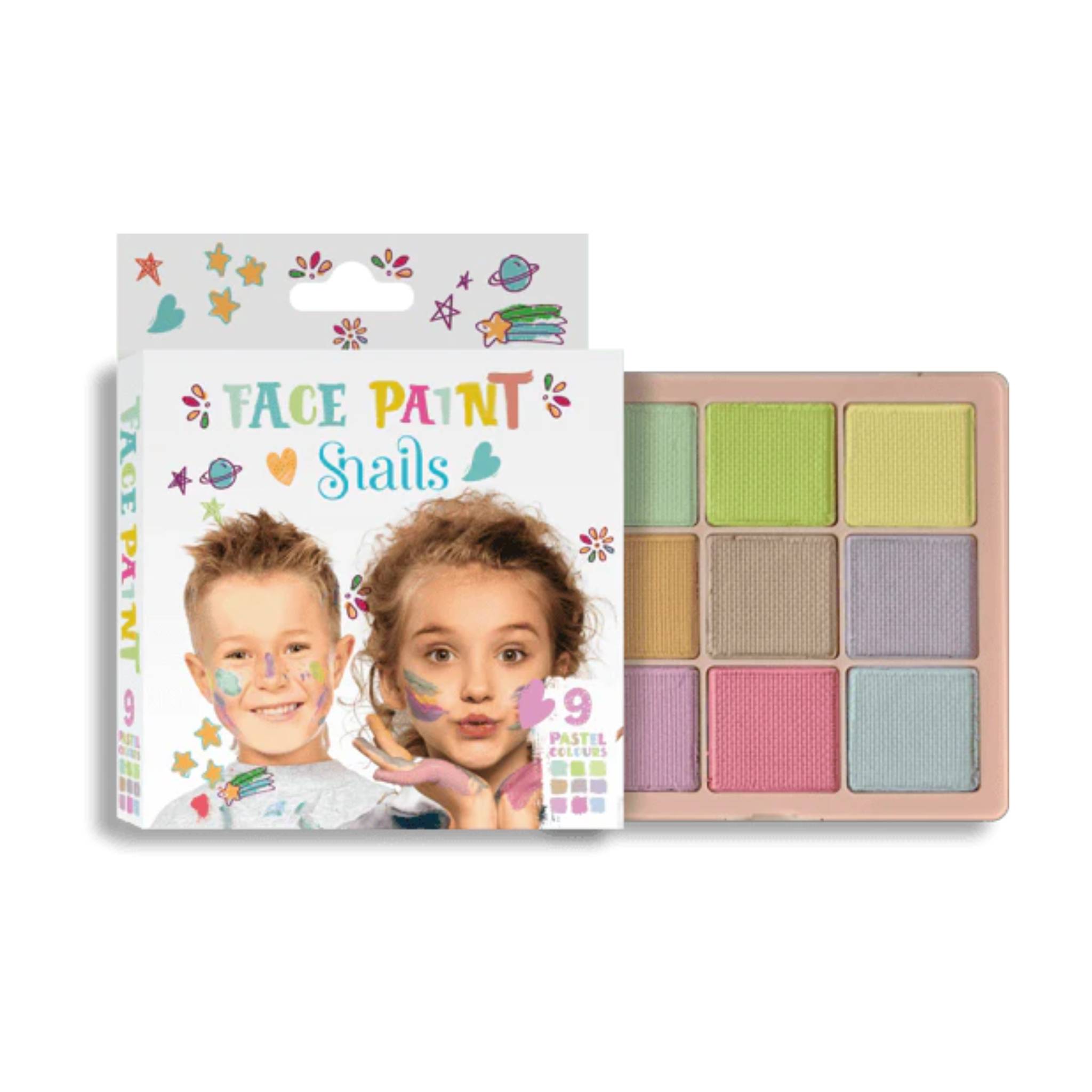 Face Paint Palette 9 Pastel Colours