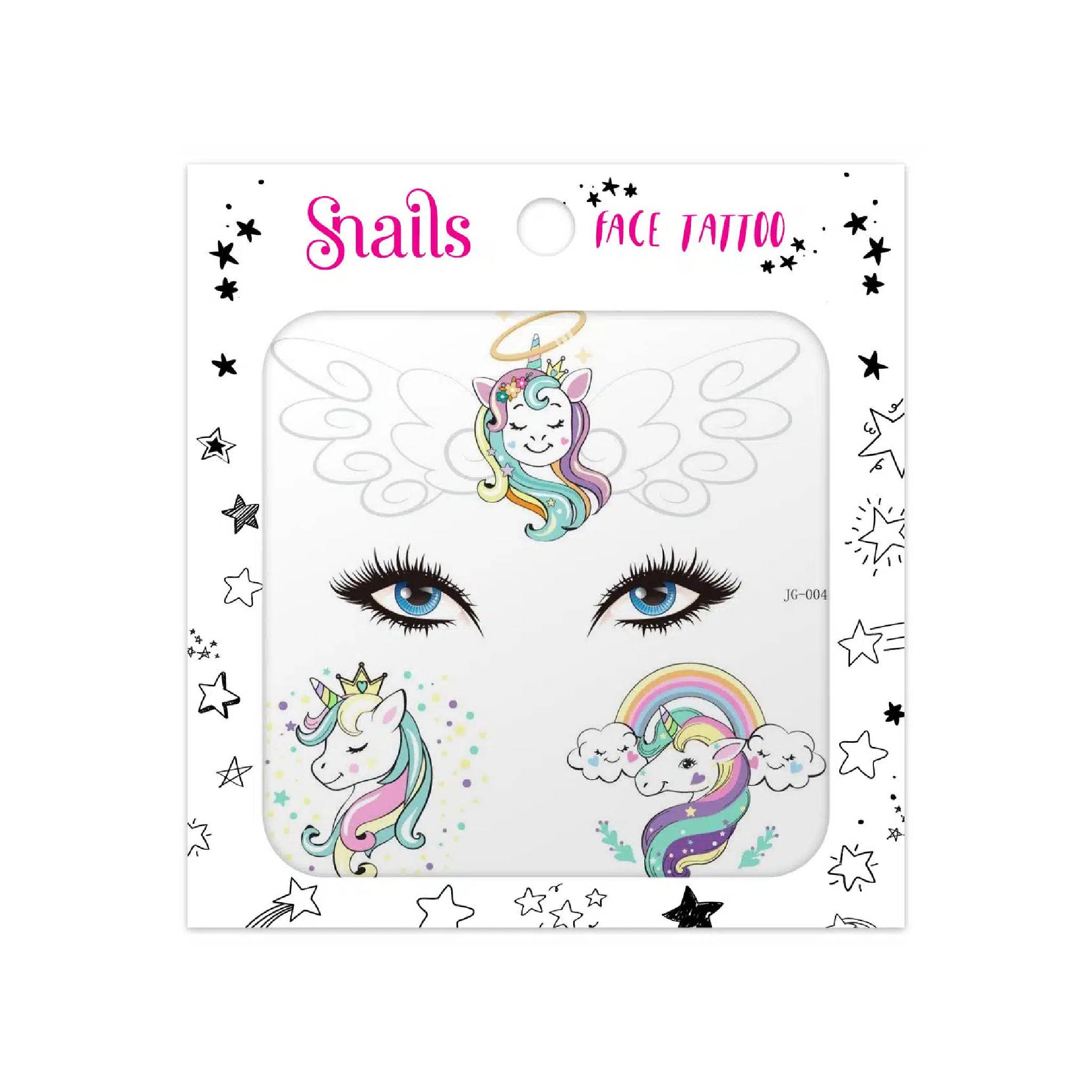 Face Tattoos Unicorn Crown