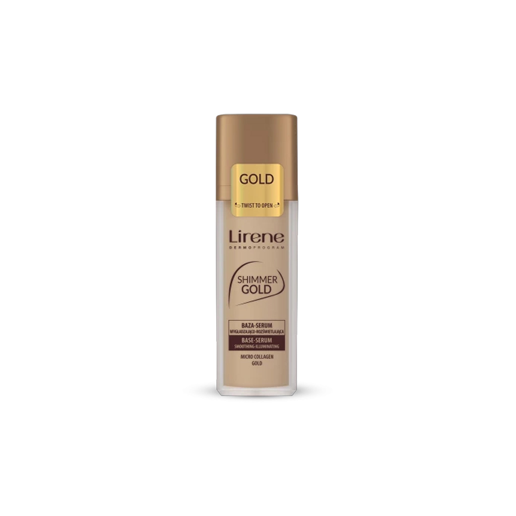 Lirene Shimmer Gold Smoothening & Illuminating Base Serum 30ml Lebanon