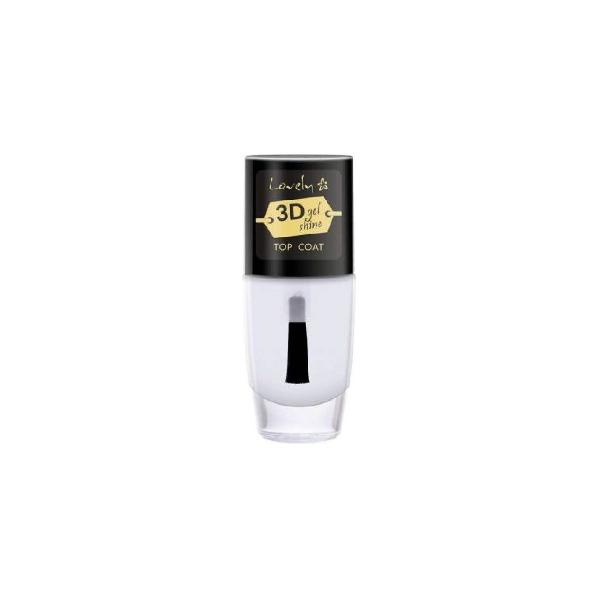 Lovely Top Coat Nail Polish Gel Shine 3D