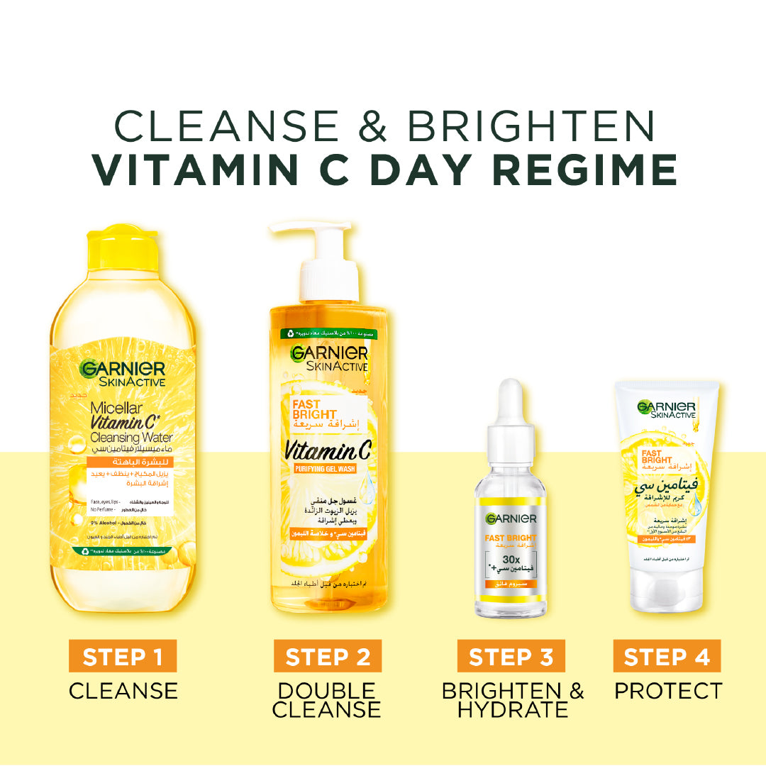 Skin Active Fast Bright Vitamin C + Niacinamide 30x Brightening Booster Day Serum
