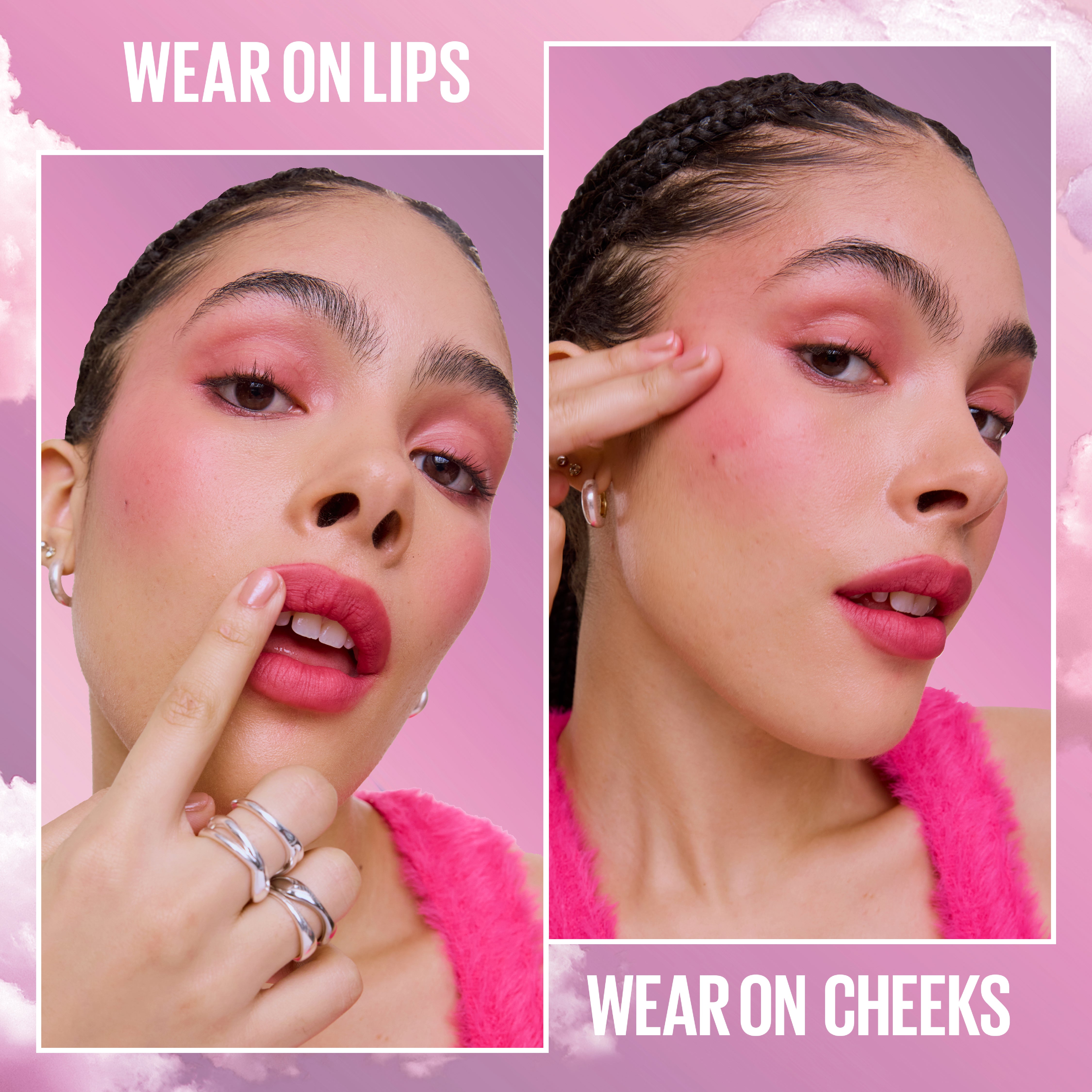 Cloudtopia Blush for Cheeks and Lip Mousse, Ultra-Vivid, Pigmented Formula for Up to 14HR of Blush and Lip Makeup Color