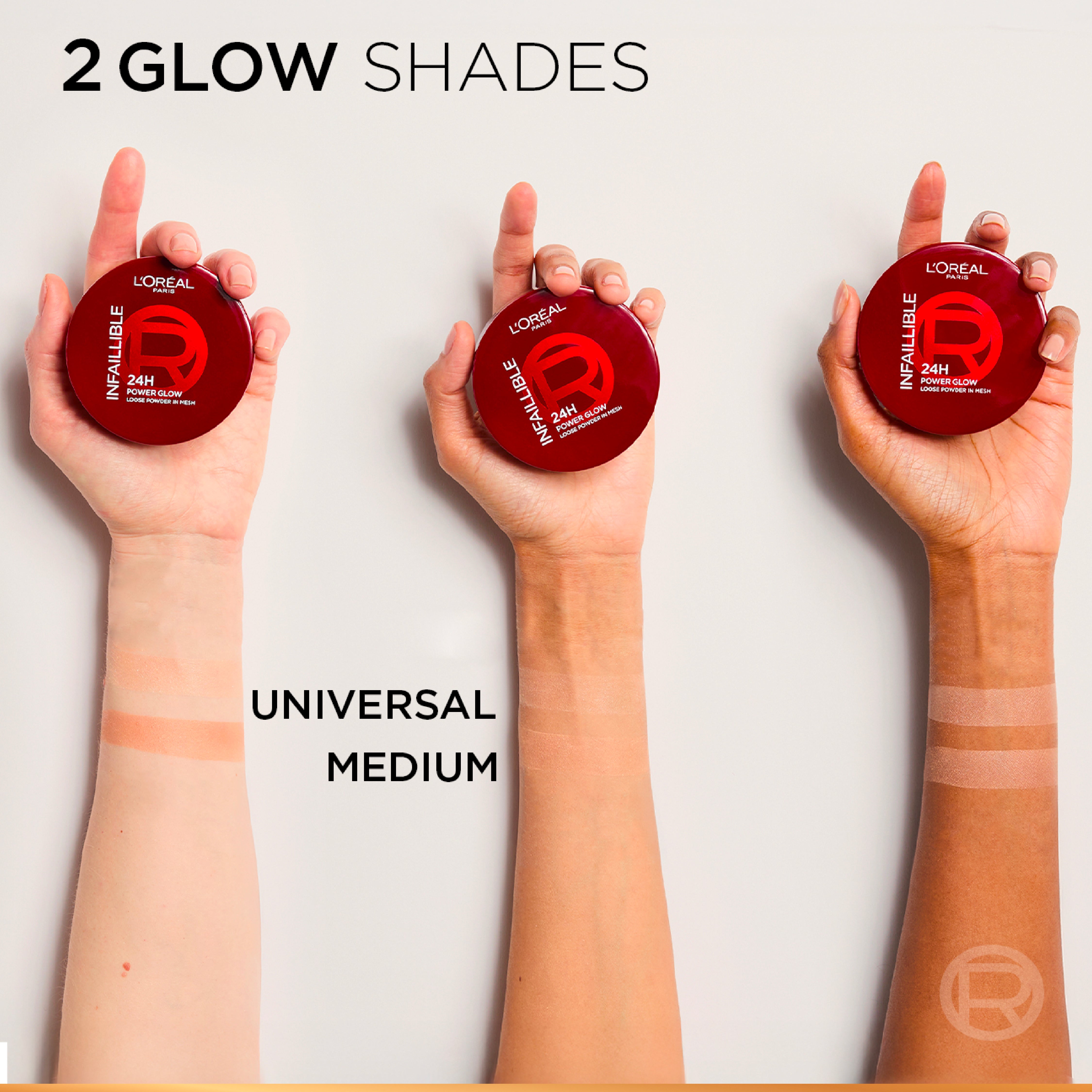 Infaillible 24H Power Glow Loose Powder in Mesh, Pore Blurring, Radiant Glow, and Hydrating Formula
