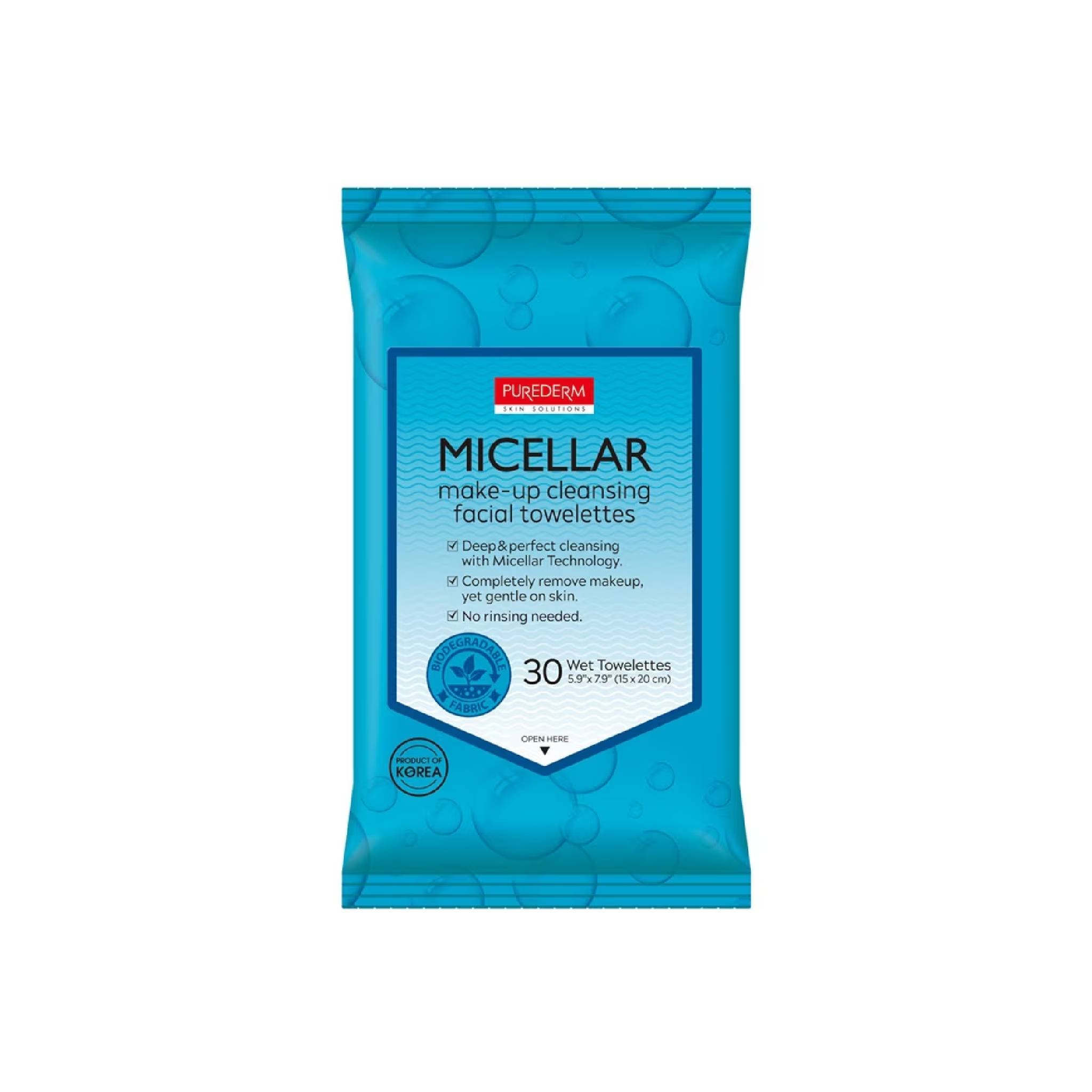 Micellar Makeup Cleansing Facial Towelettes Blue