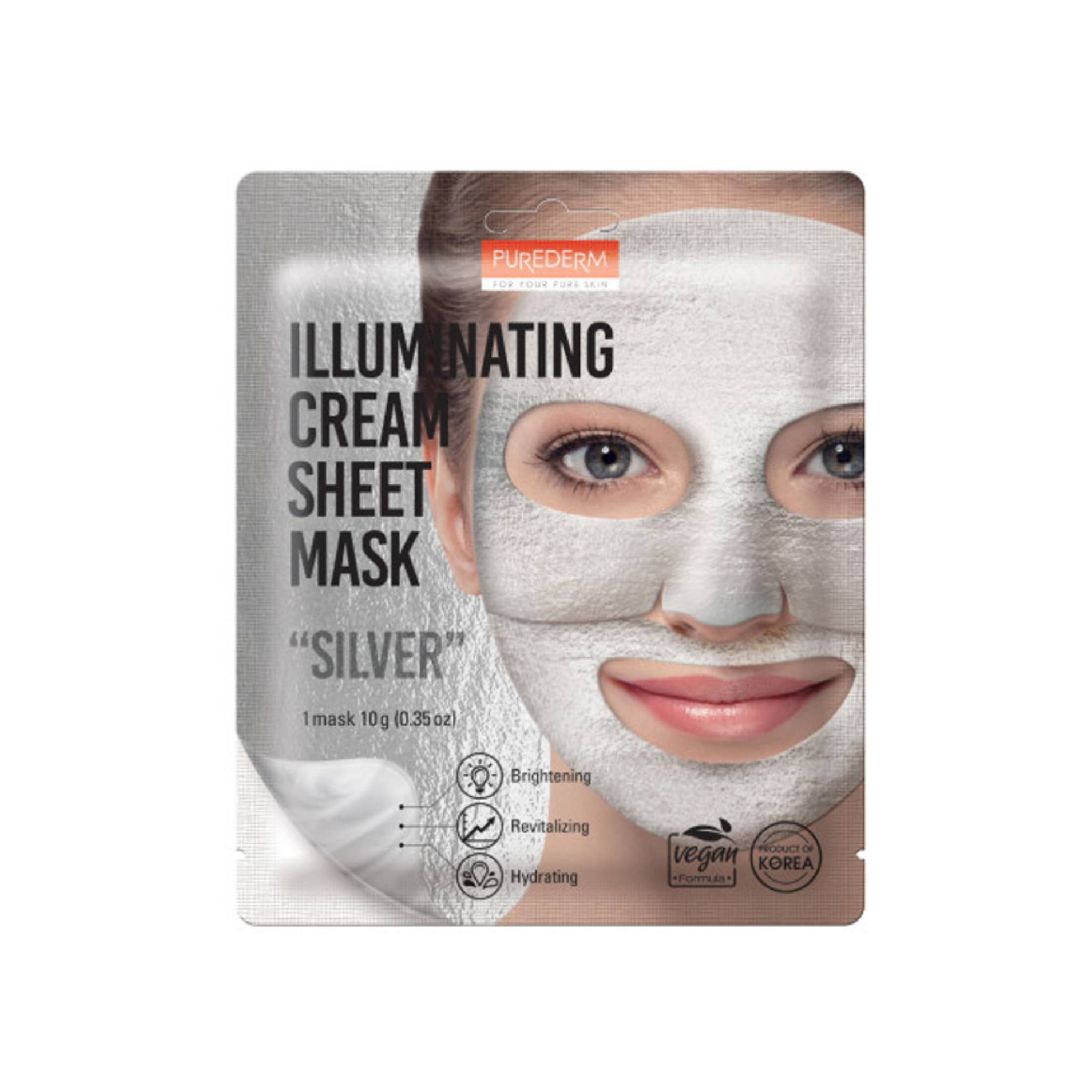 Illuminating Cream Sheet Mask Silver