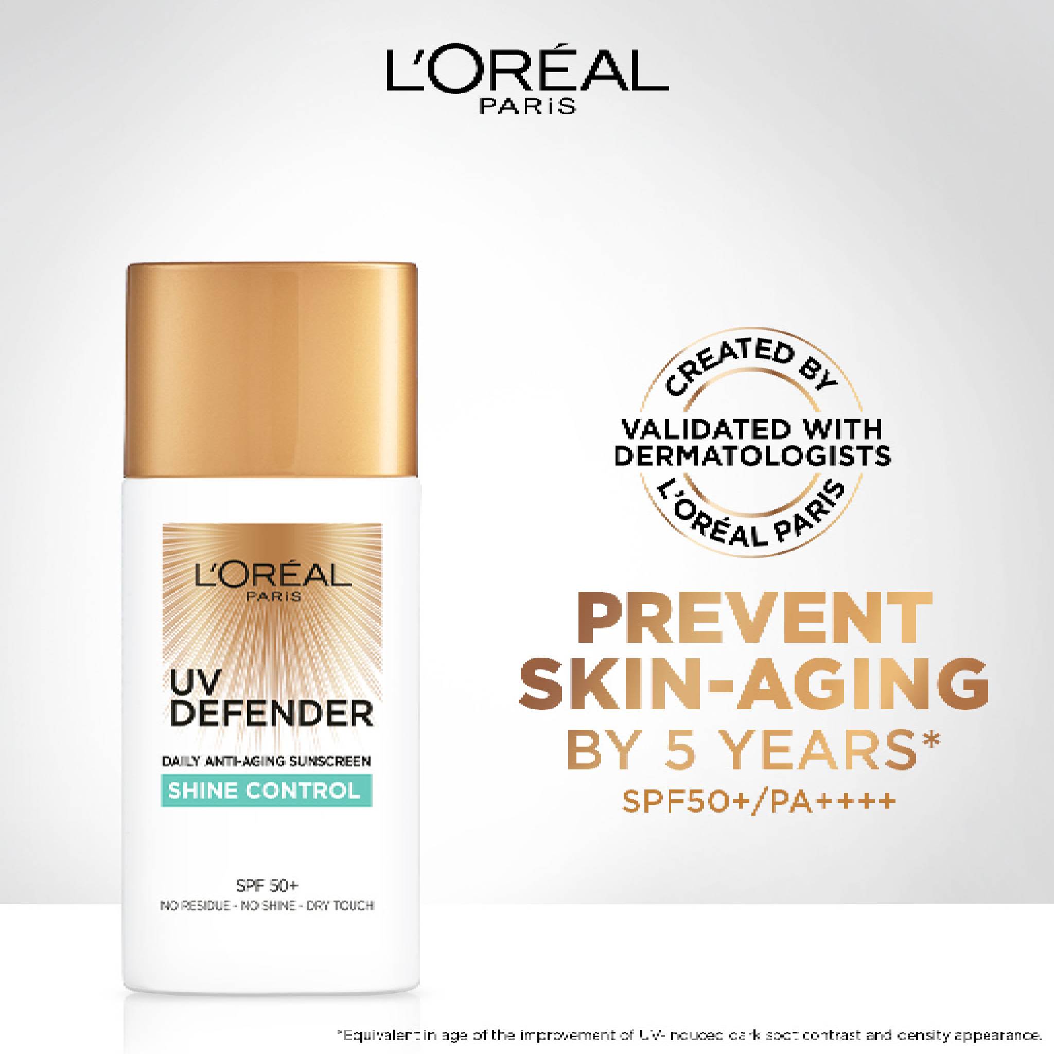 UV Defender Sunscreen SPF50+/PA++++  - Shine Control