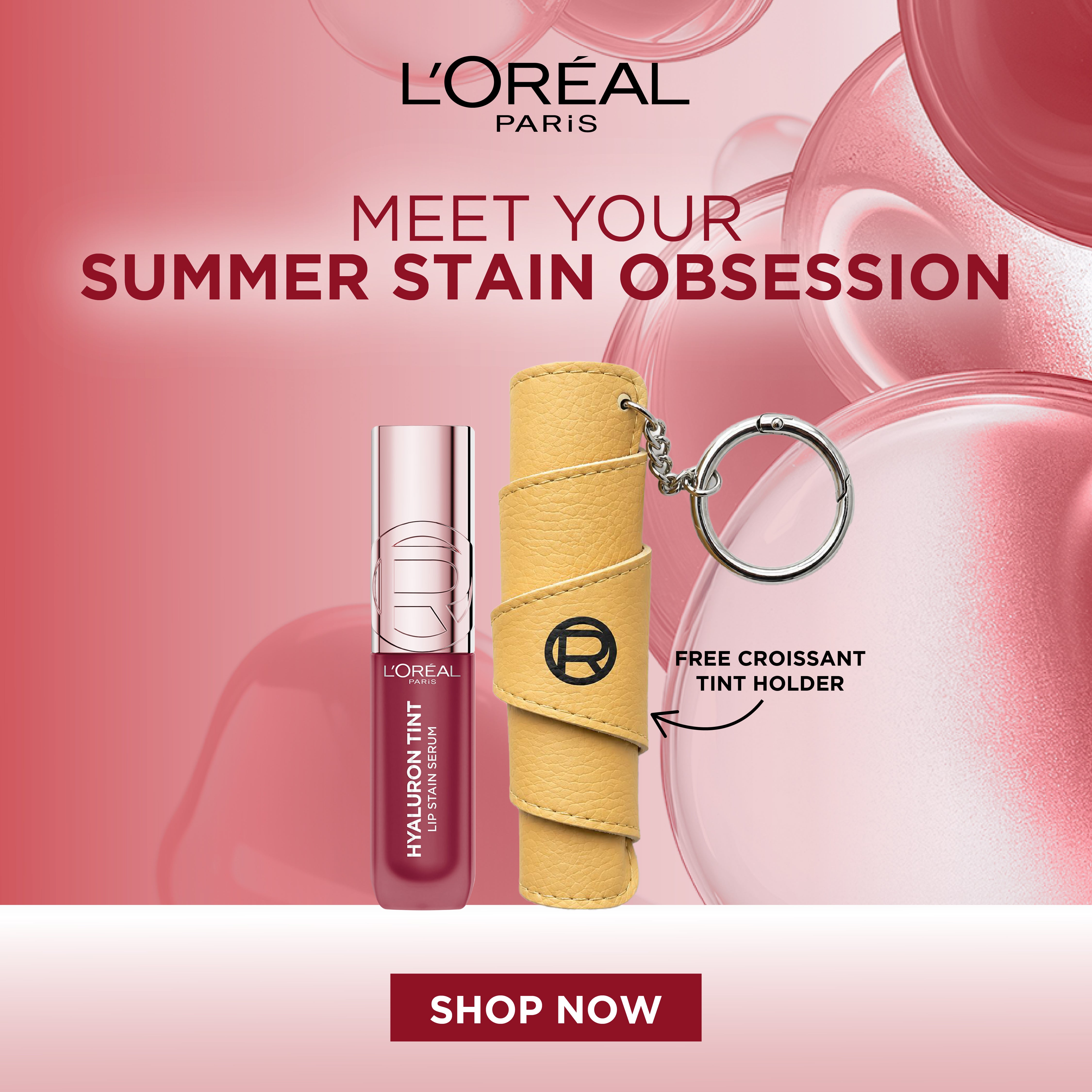 Hyaluron Tint Lip Stain Serum Long Lasting, Hydrating Lip Makeup Infused with Hyaluronic Acid Bundle