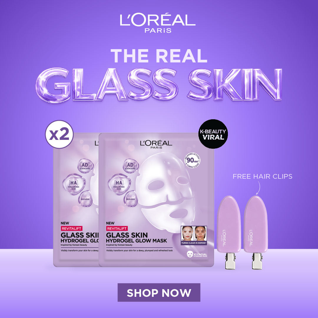 Revitalift Glass Skin Hydrogel Glow Mask Duo