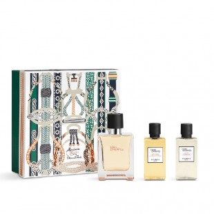 Terre D'Hermès Gift Set, Eau De Toilette 50ml + Shower Gel 40ml + Aftershave Lotion 40ml