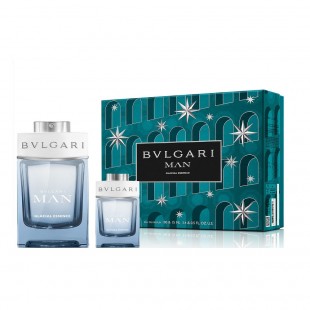 Bulgari Man Glacial Essence Gift Set, Eau De Parfum 100ml + Eau De Parfum 15ml