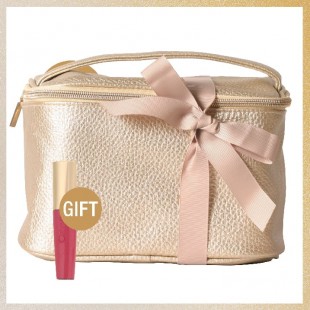 Gold Beauty Bag + Free Catwalk Lipgloss