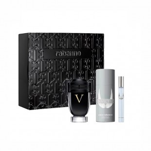Invictus Victory Gift Set, Eau De Parfum 100ml + Deodorant 150ml + Eau De Parfum 10ml